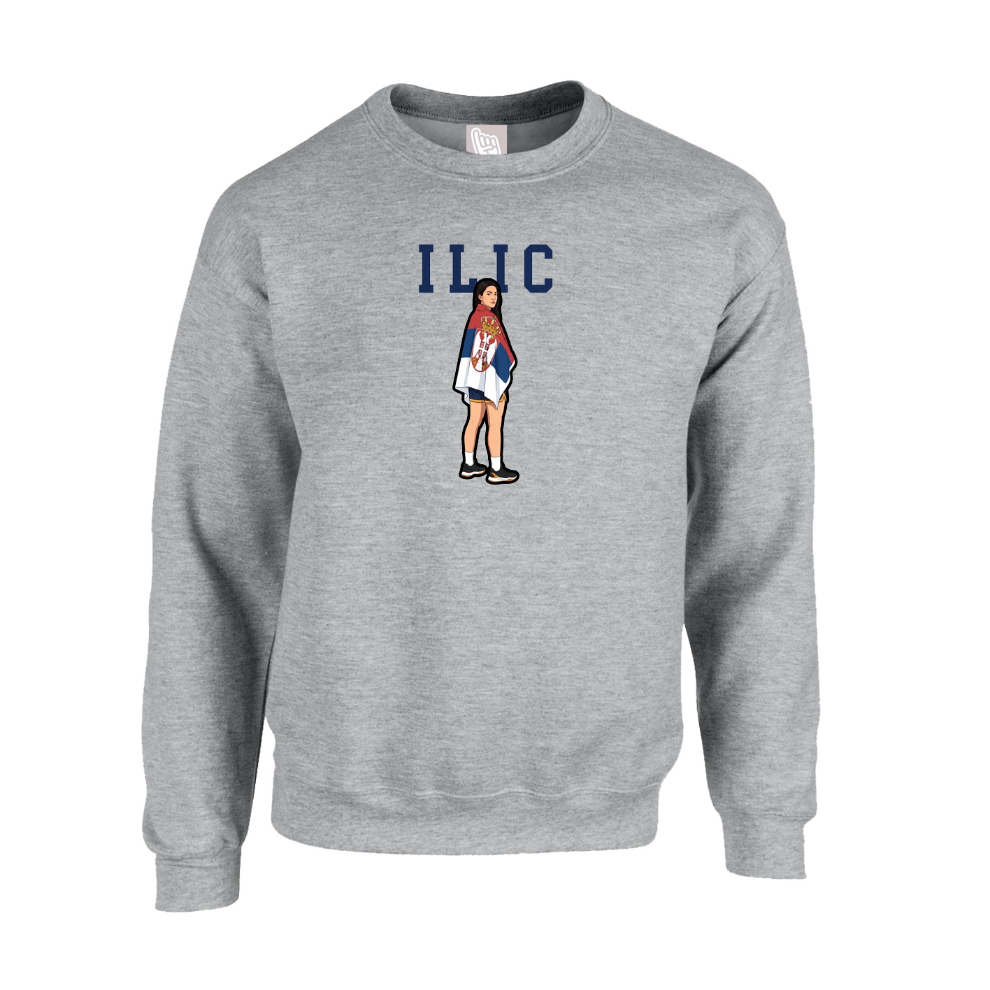 Fleece Crew — Shirsey in Grey