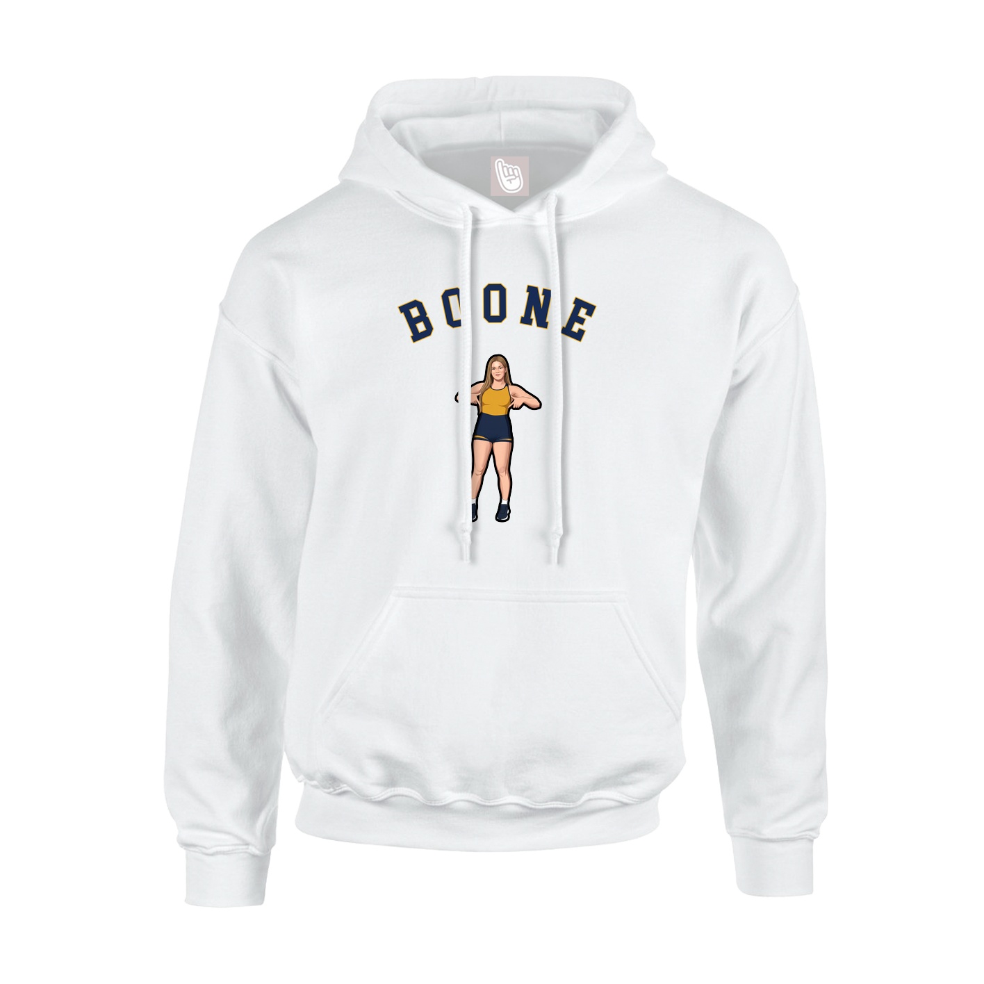 Youth Hoodie — Shirsey Arch in White