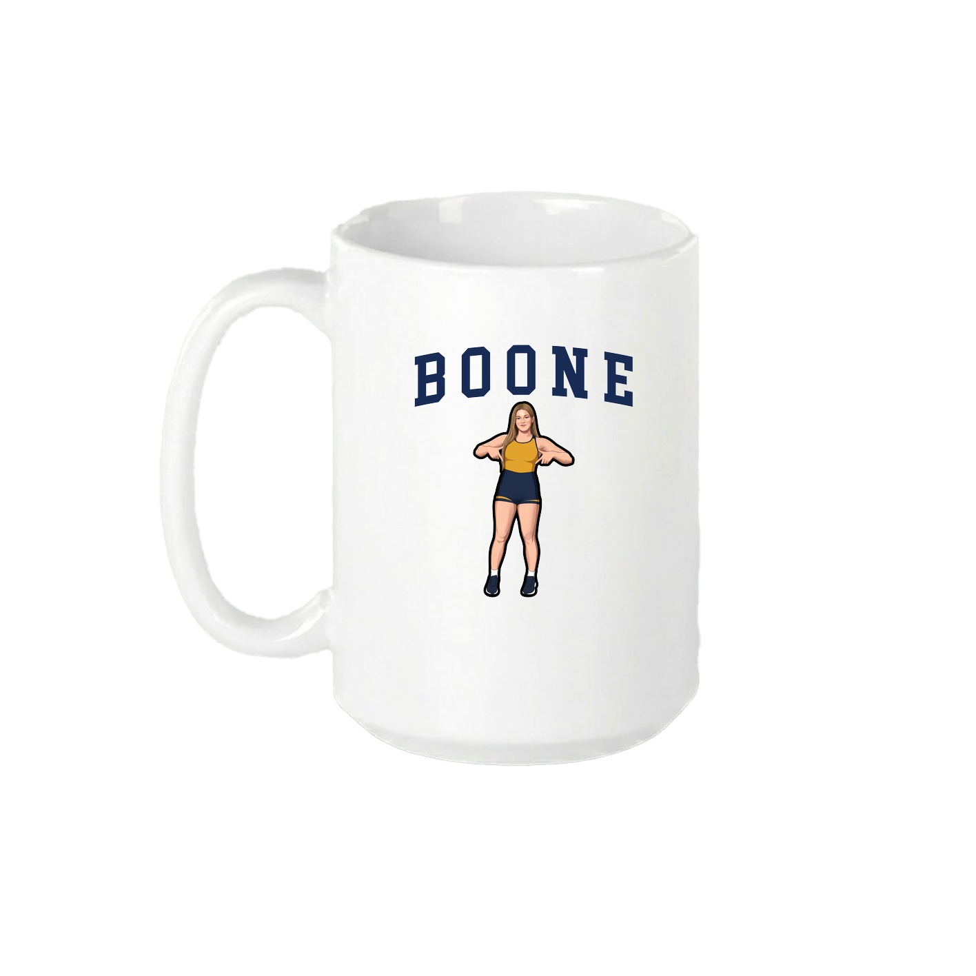 15oz Coffee Mug — Shirsey in White