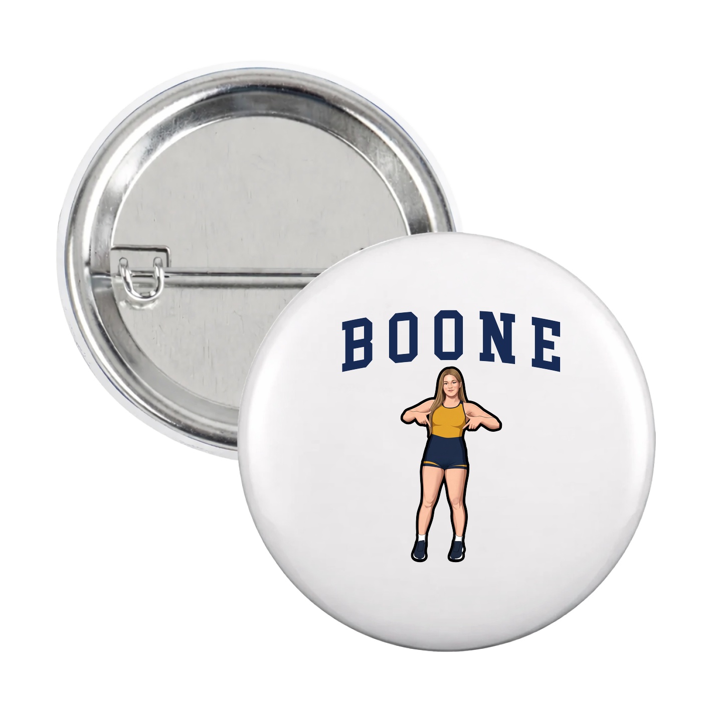Game Day Button — Shirsey in White