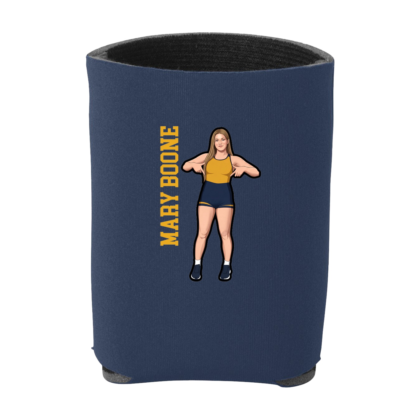 Can Holder — Name Vertical in Navy