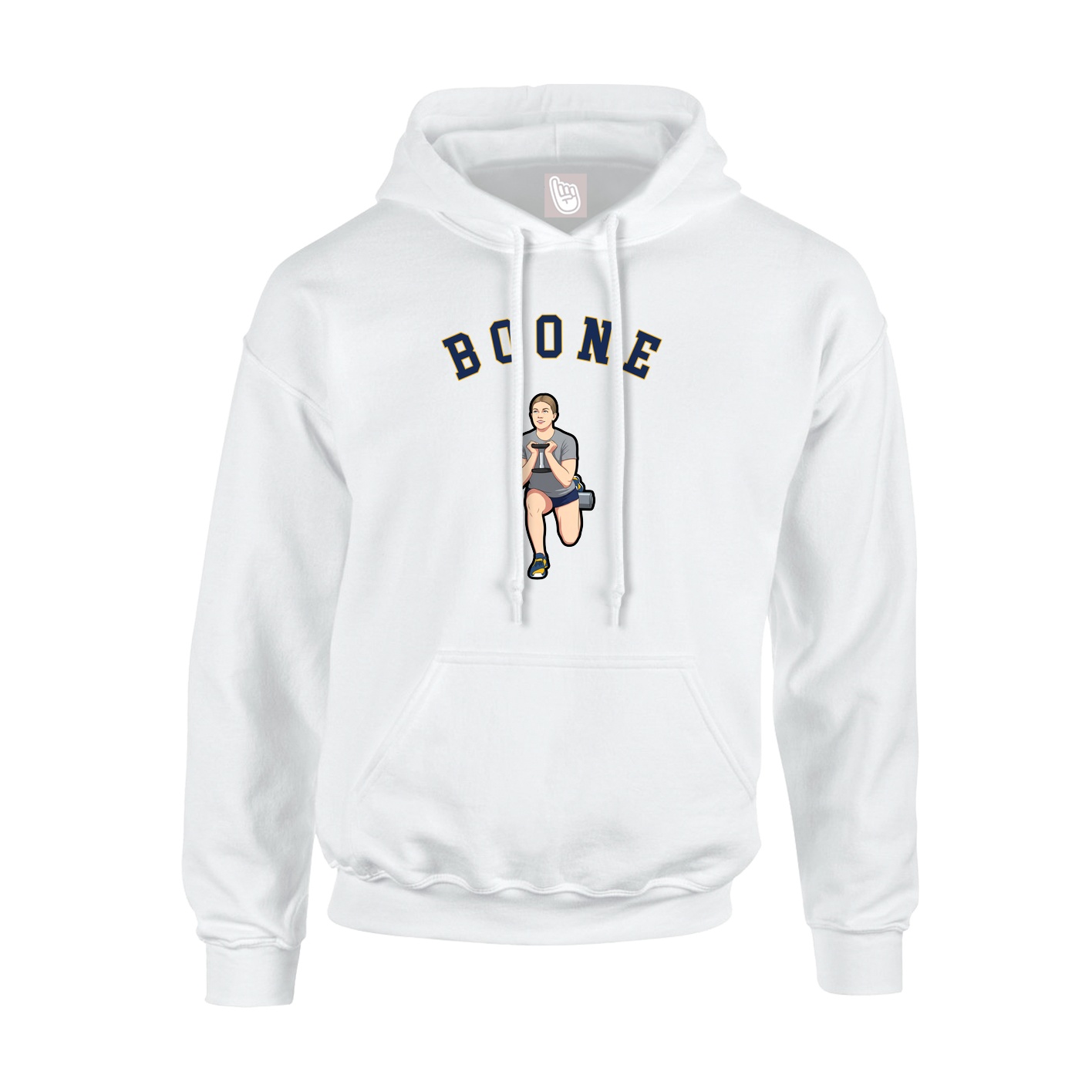 Youth Hoodie — Shirsey Arch in White