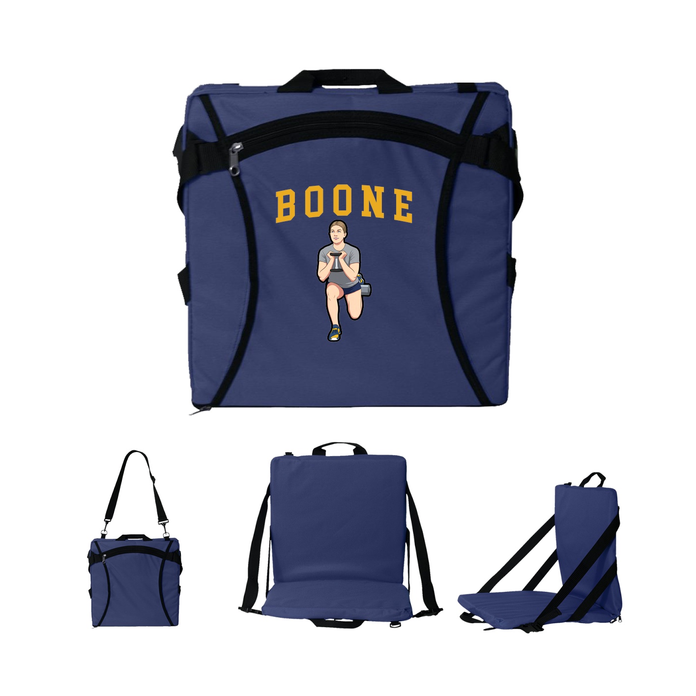 Folding Stadium Seat — Shirsey in Navy