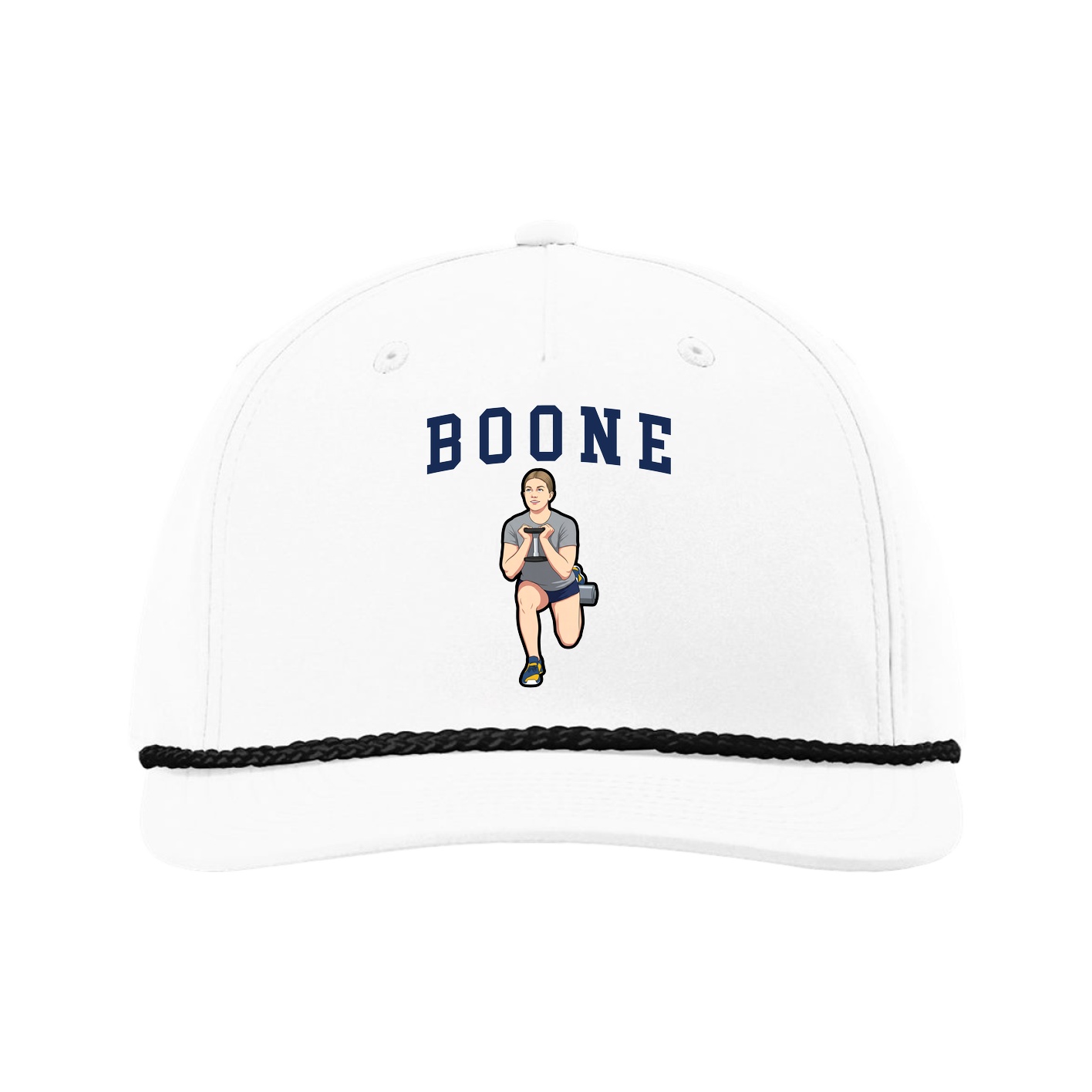Five-Panel Classic Rope Cap — Shirsey in White