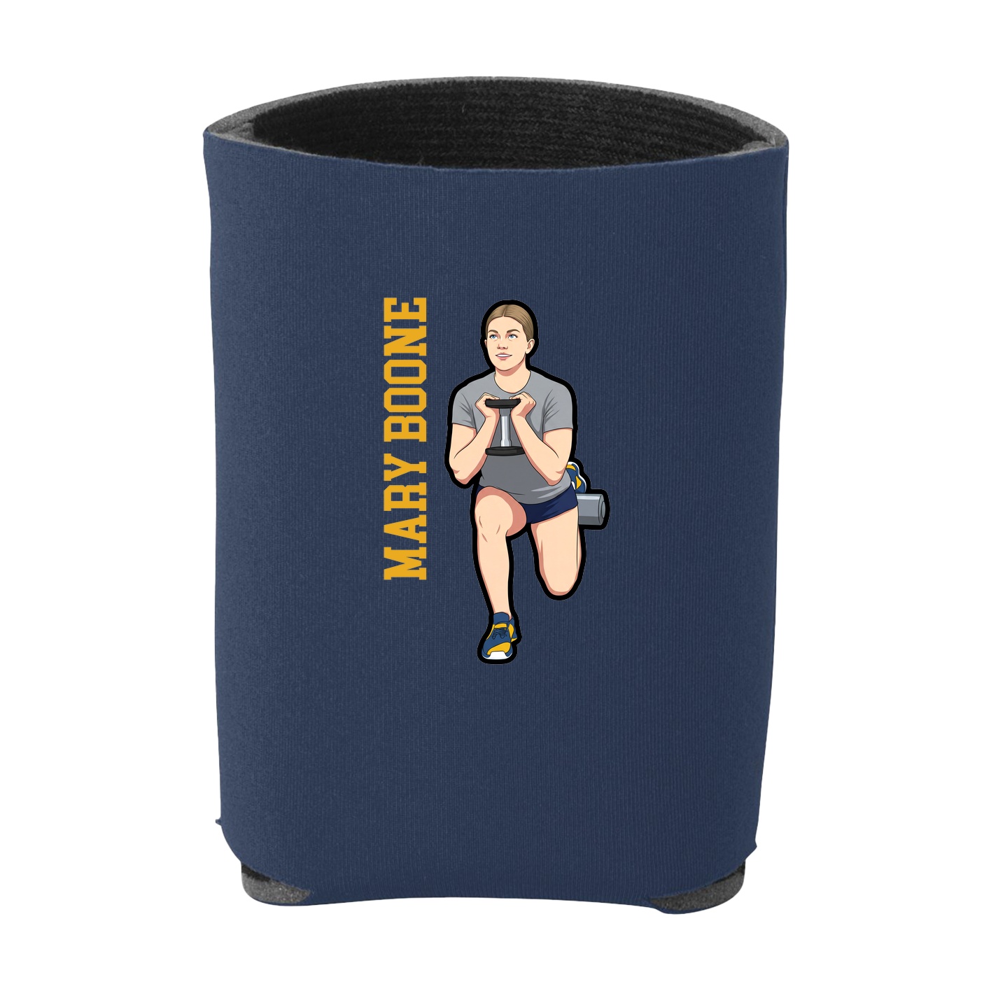 Can Holder — Name Vertical in Navy