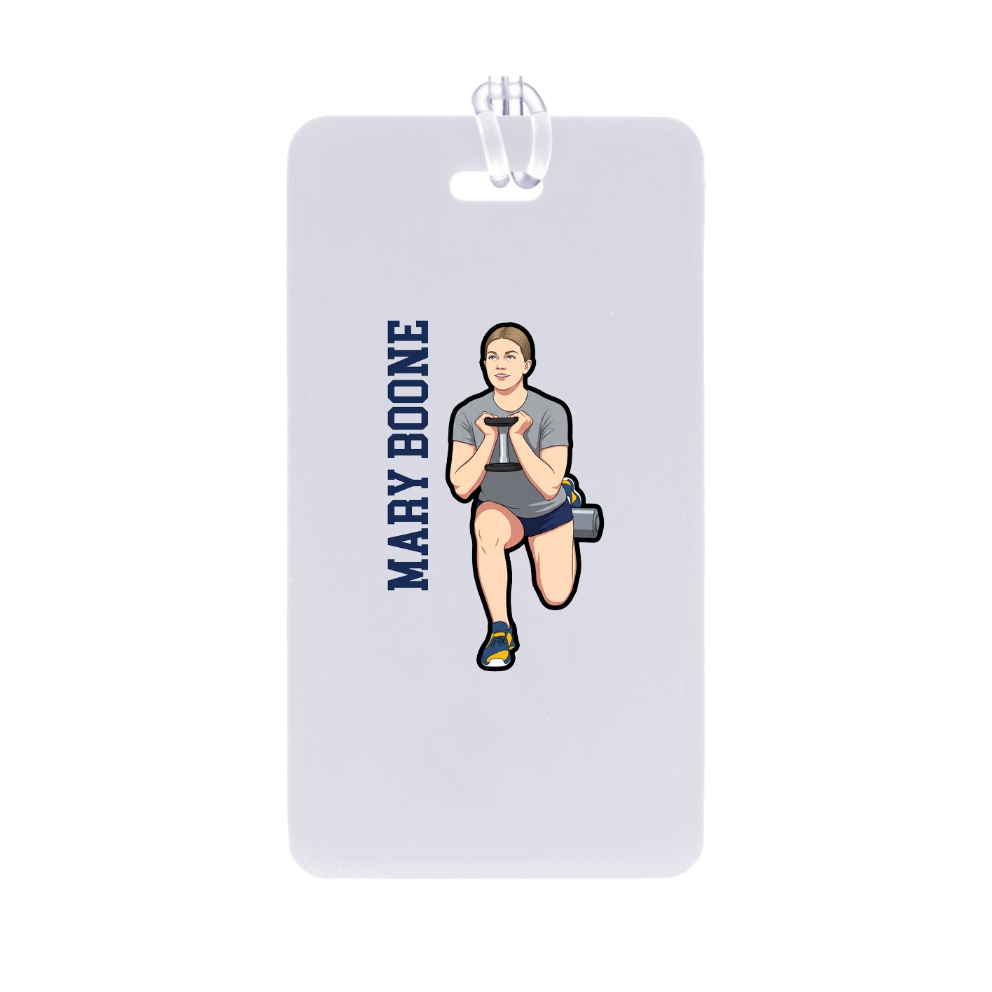 Bag Tag — Name Vertical in Classic