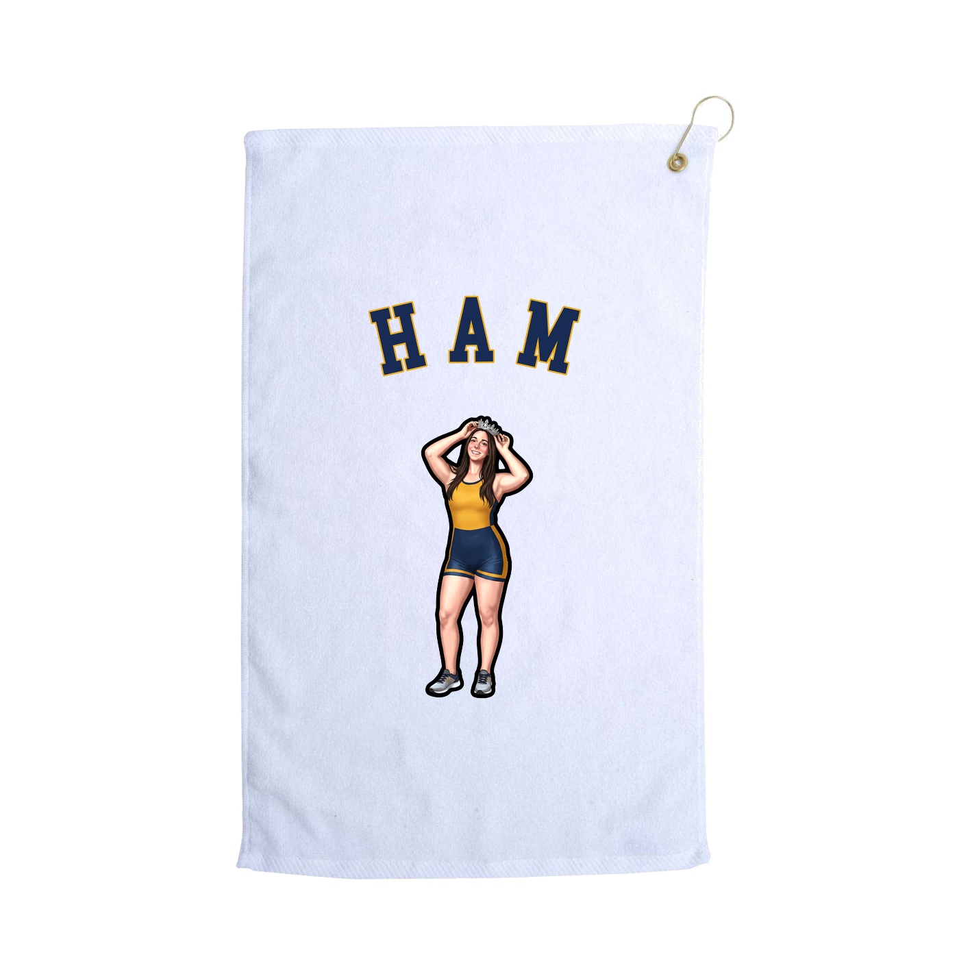 Golf Towel — Shirsey Arch in White
