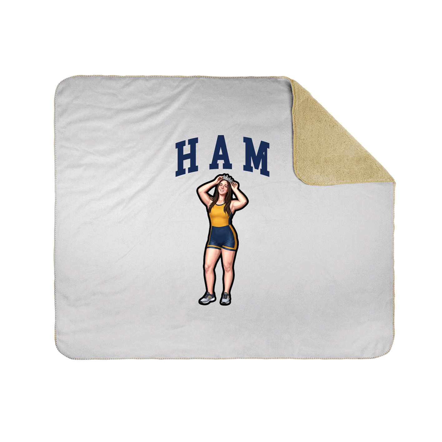 Throw Blanket — Shirsey in White