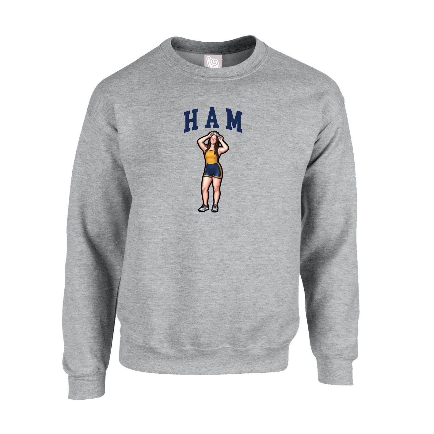 Fleece Crew — Shirsey in Grey