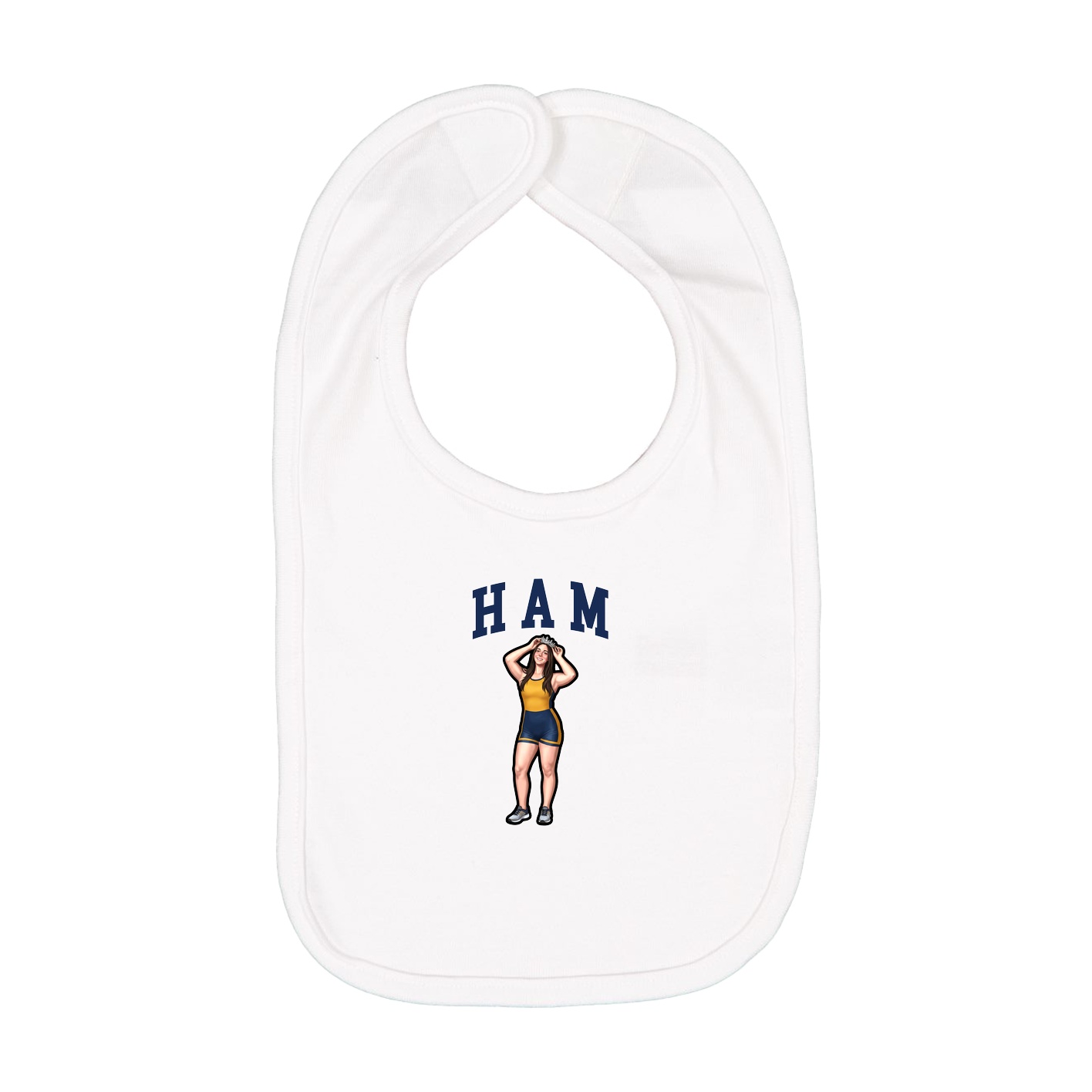 Infant Bib — Shirsey in White