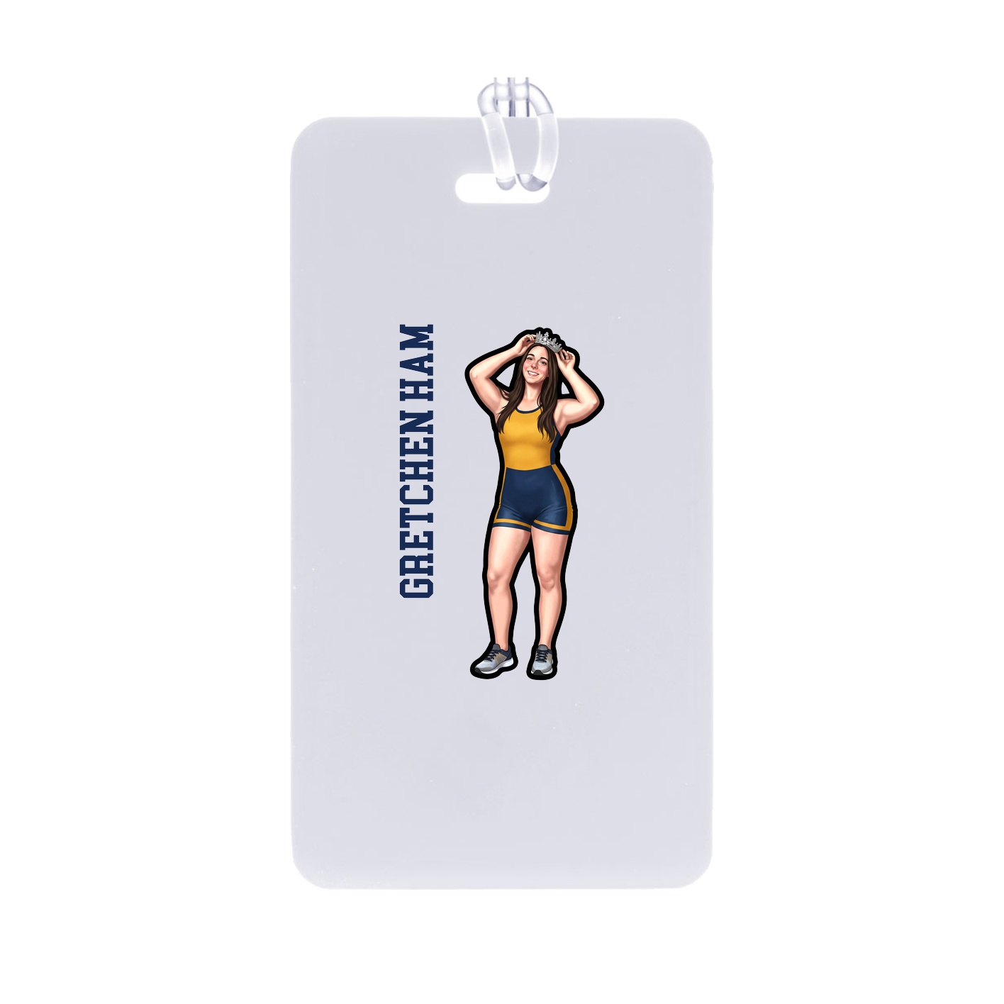 Bag Tag — Name Vertical in Classic
