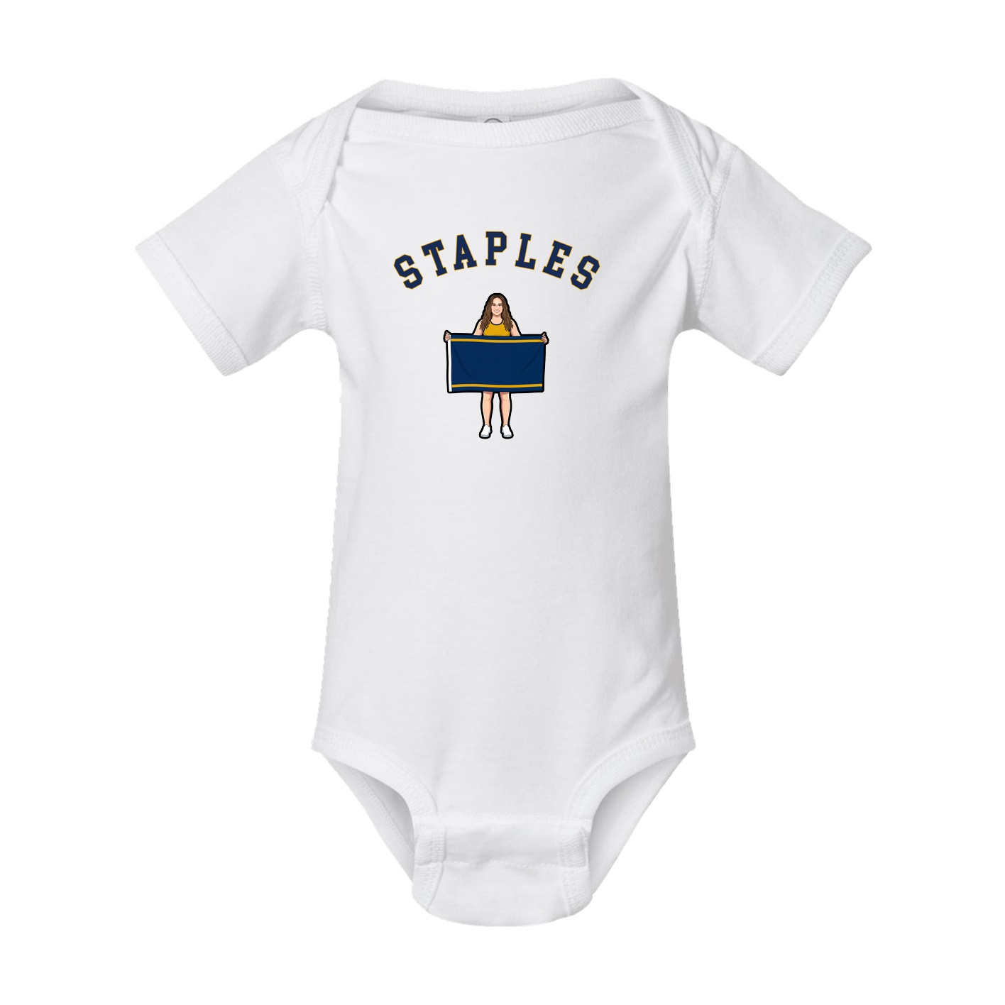 Baby Onesie — Shirsey Arch in White