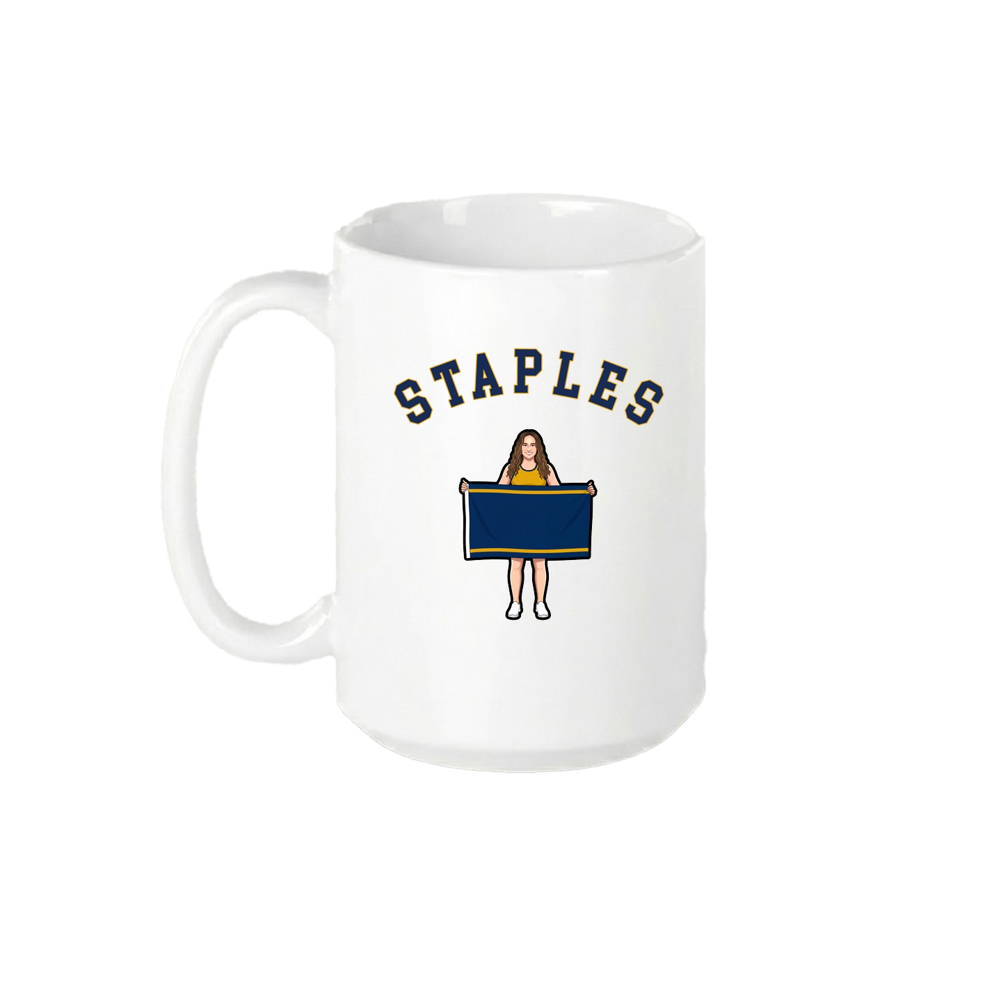 15oz Coffee Mug — Shirsey Arch in White
