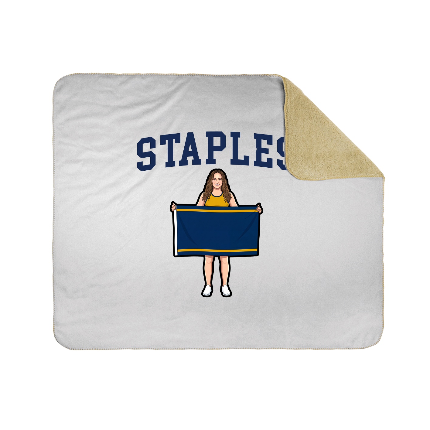 Throw Blanket — Shirsey in White
