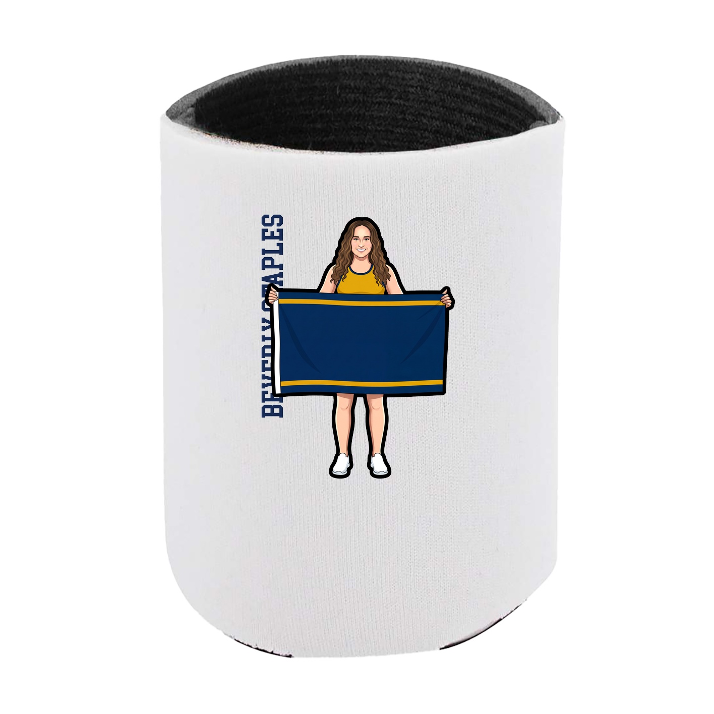 Can Holder — Name Vertical in White