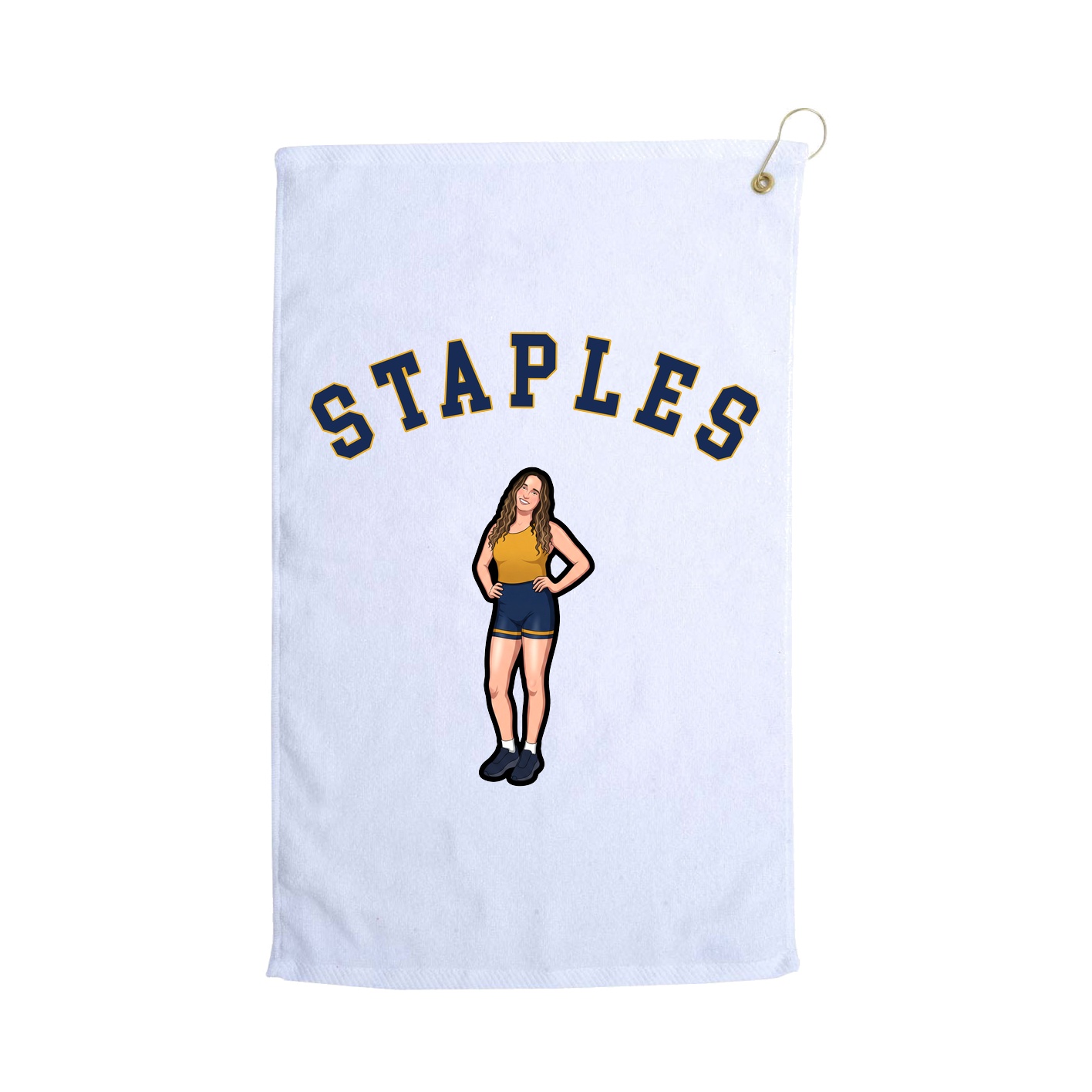 Golf Towel — Shirsey Arch in White