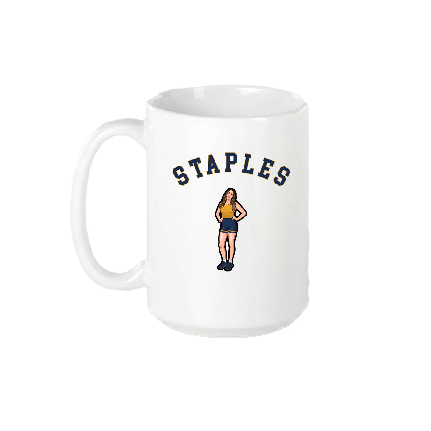 15oz Coffee Mug — Shirsey Arch in White