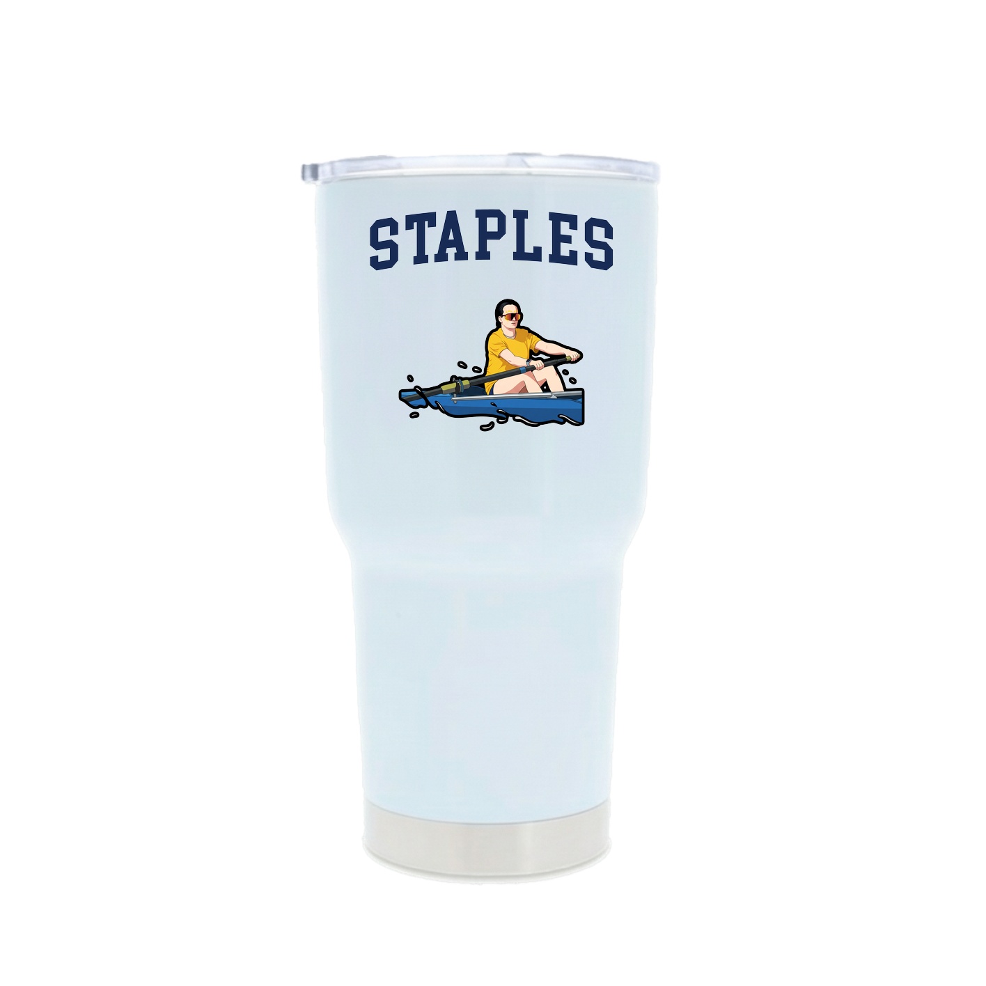 30oz Stainless Steel Tumbler — Shirsey in White