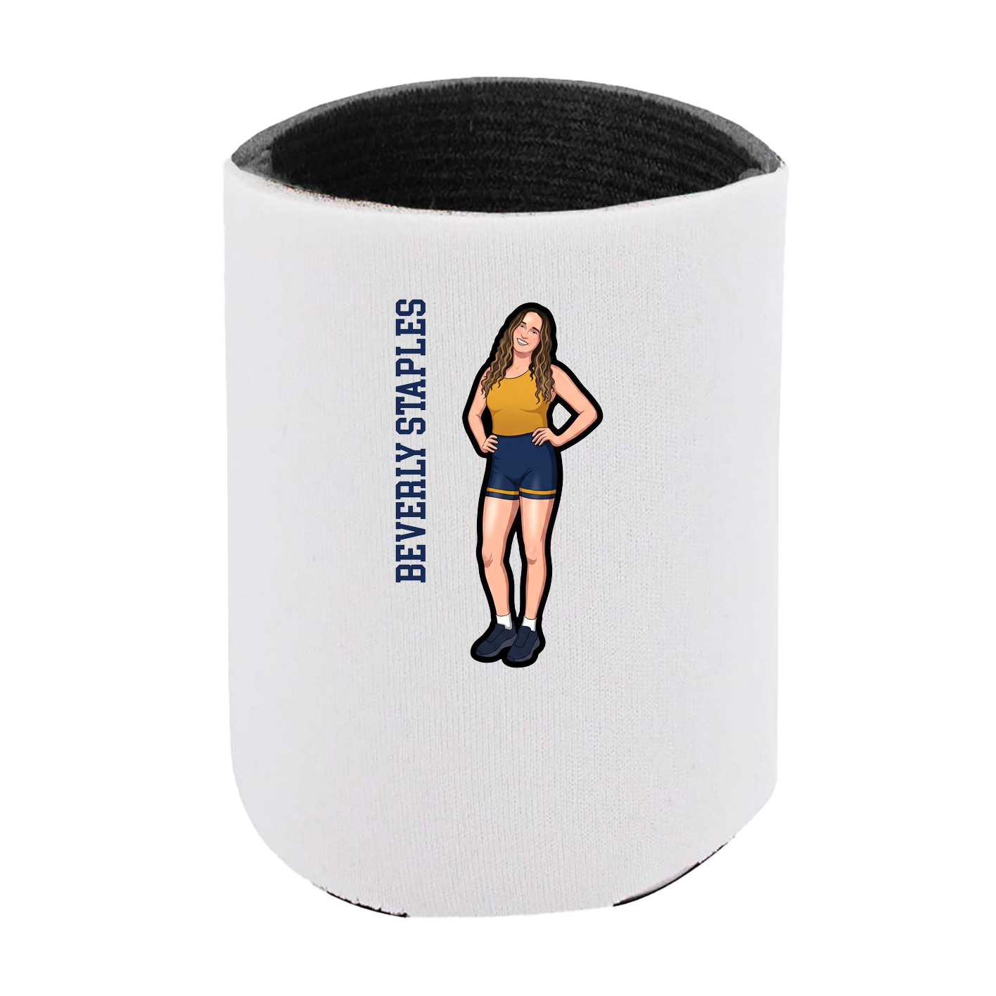 Can Holder — Name Vertical in White