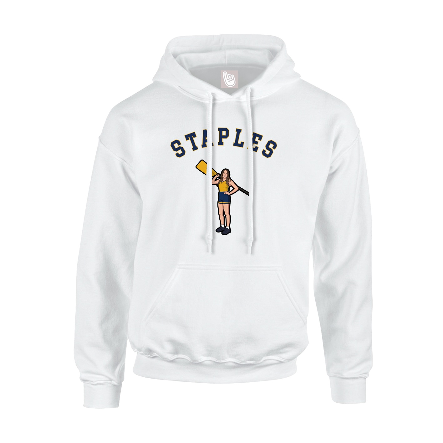 Hoodie — Shirsey Arch in White