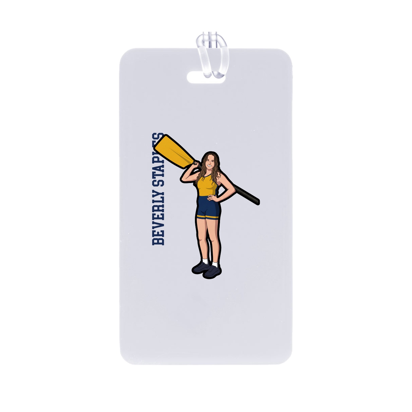 Bag Tag — Name Vertical in Classic