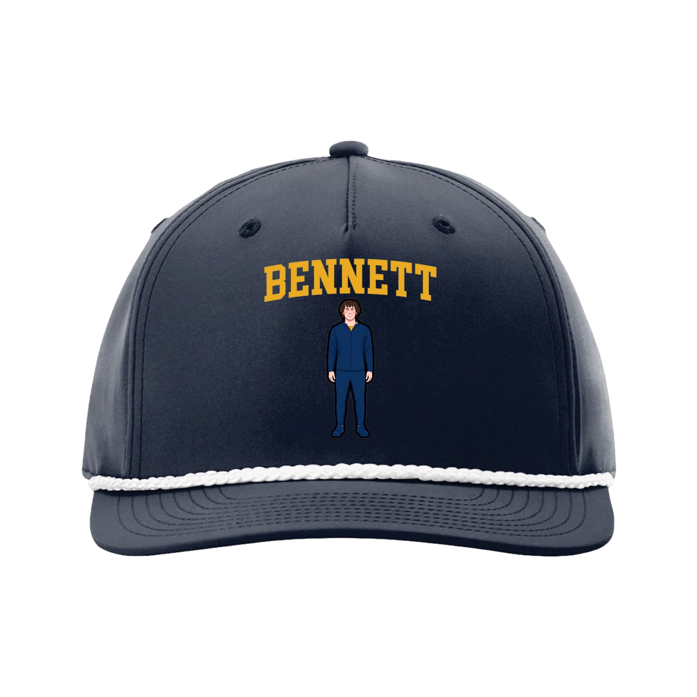 Five-Panel Classic Rope Cap — Shirsey in Navy