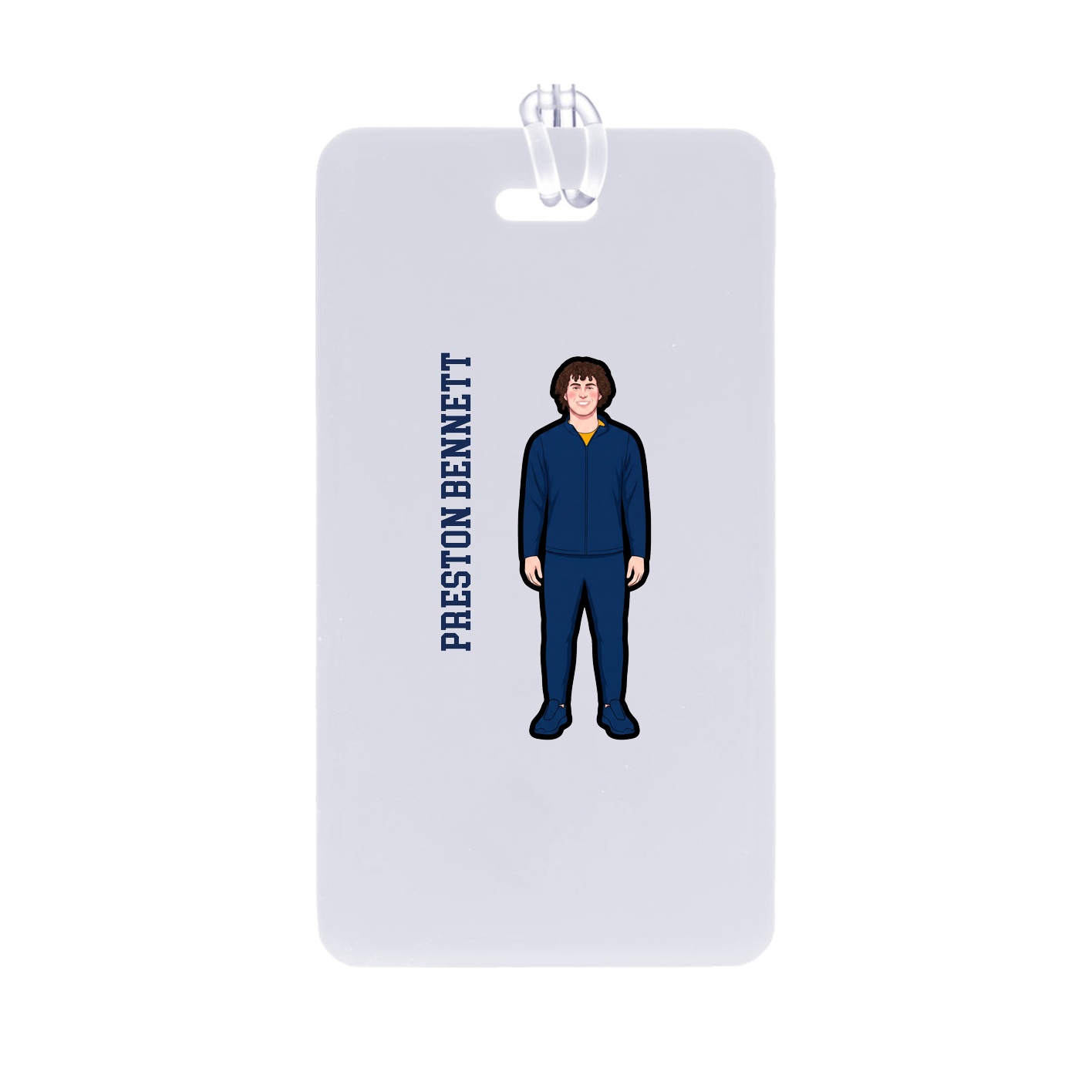 Bag Tag — Name Vertical in Classic