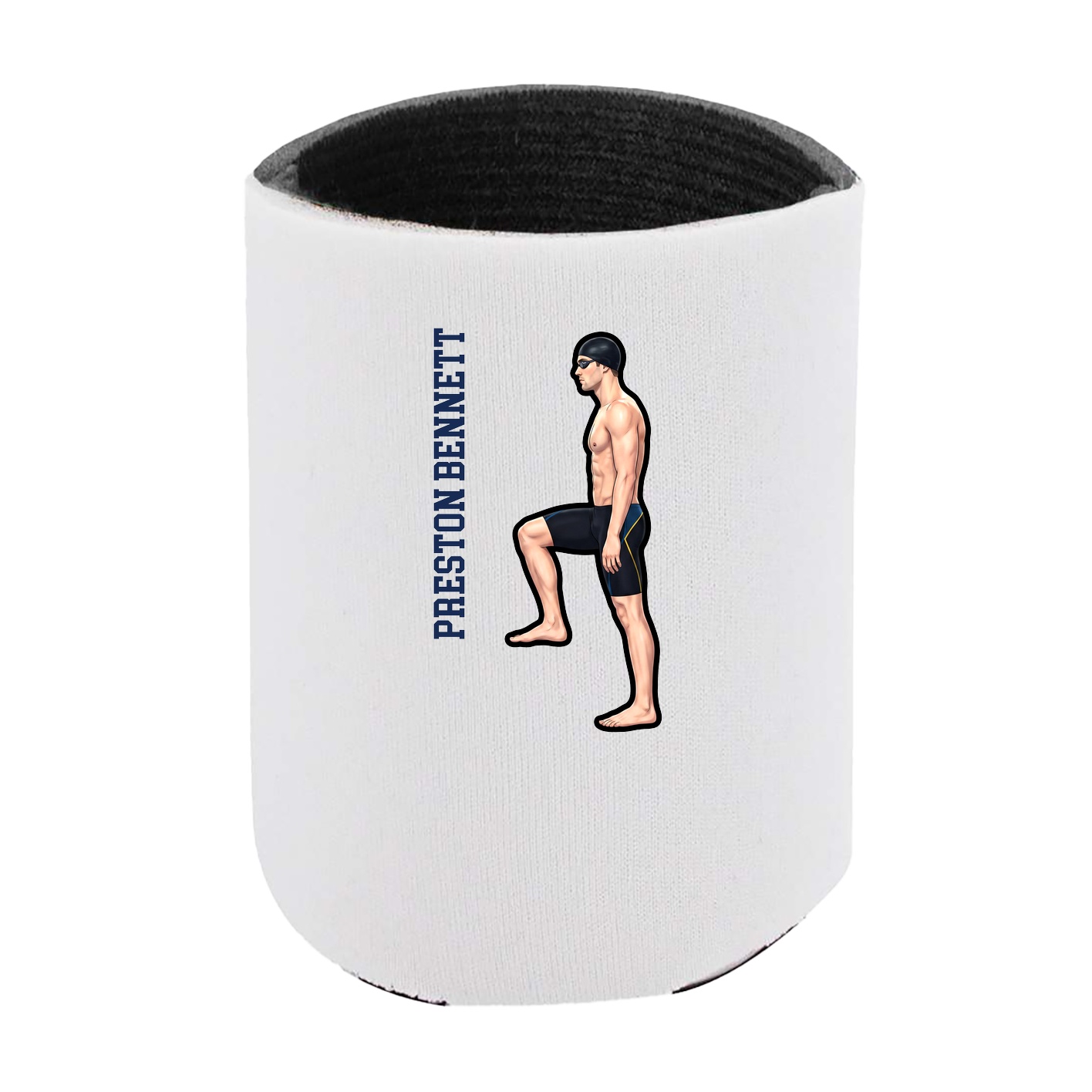 Can Holder — Name Vertical in White