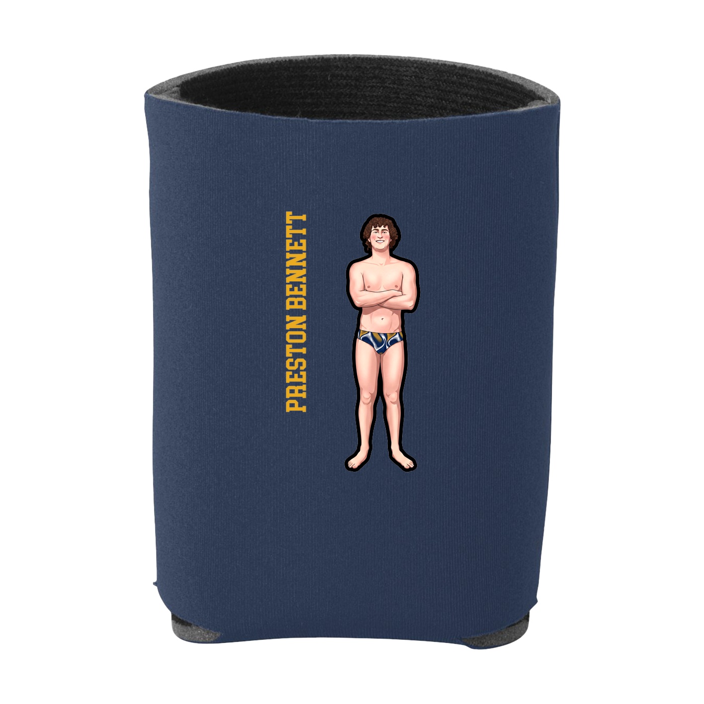 Can Holder — Name Vertical in Navy