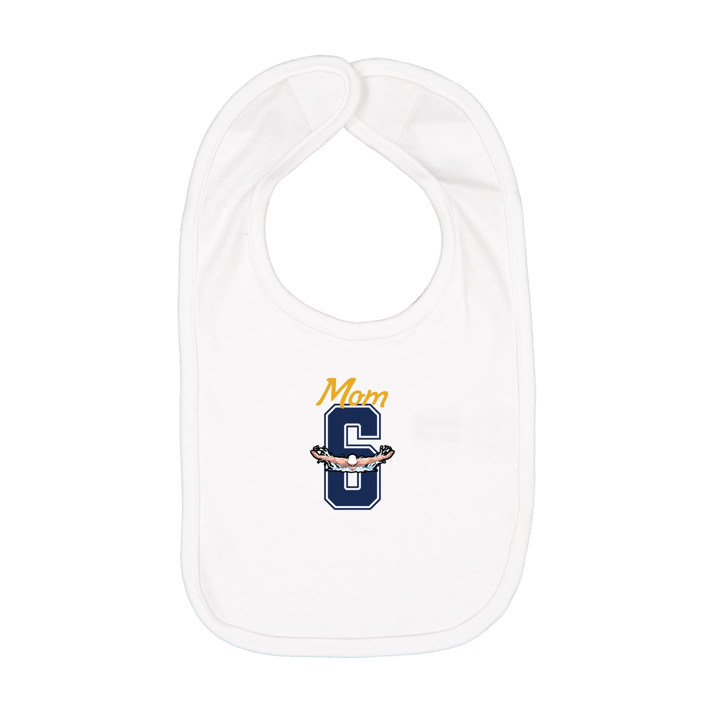 Infant Bib — Mothers Day Shirsey in White