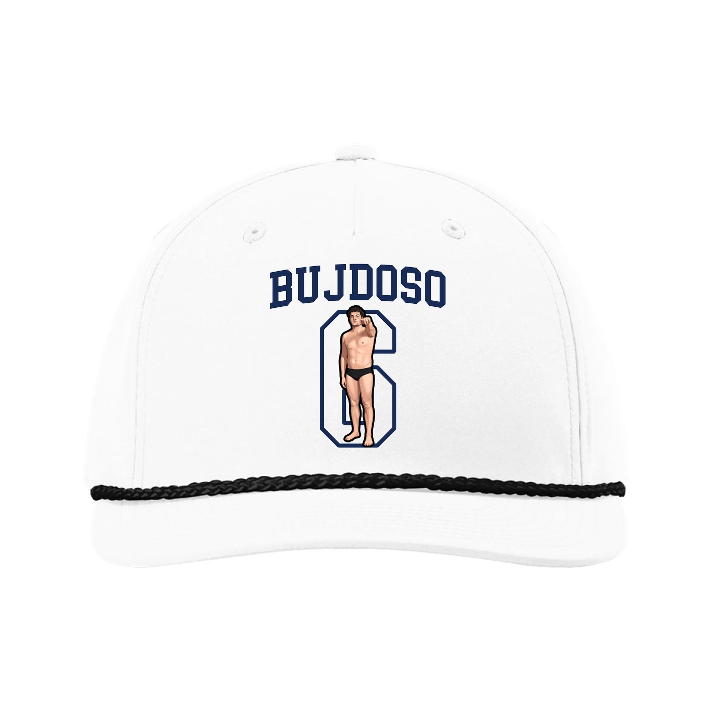 Five-Panel Classic Rope Cap — Shirsey in White