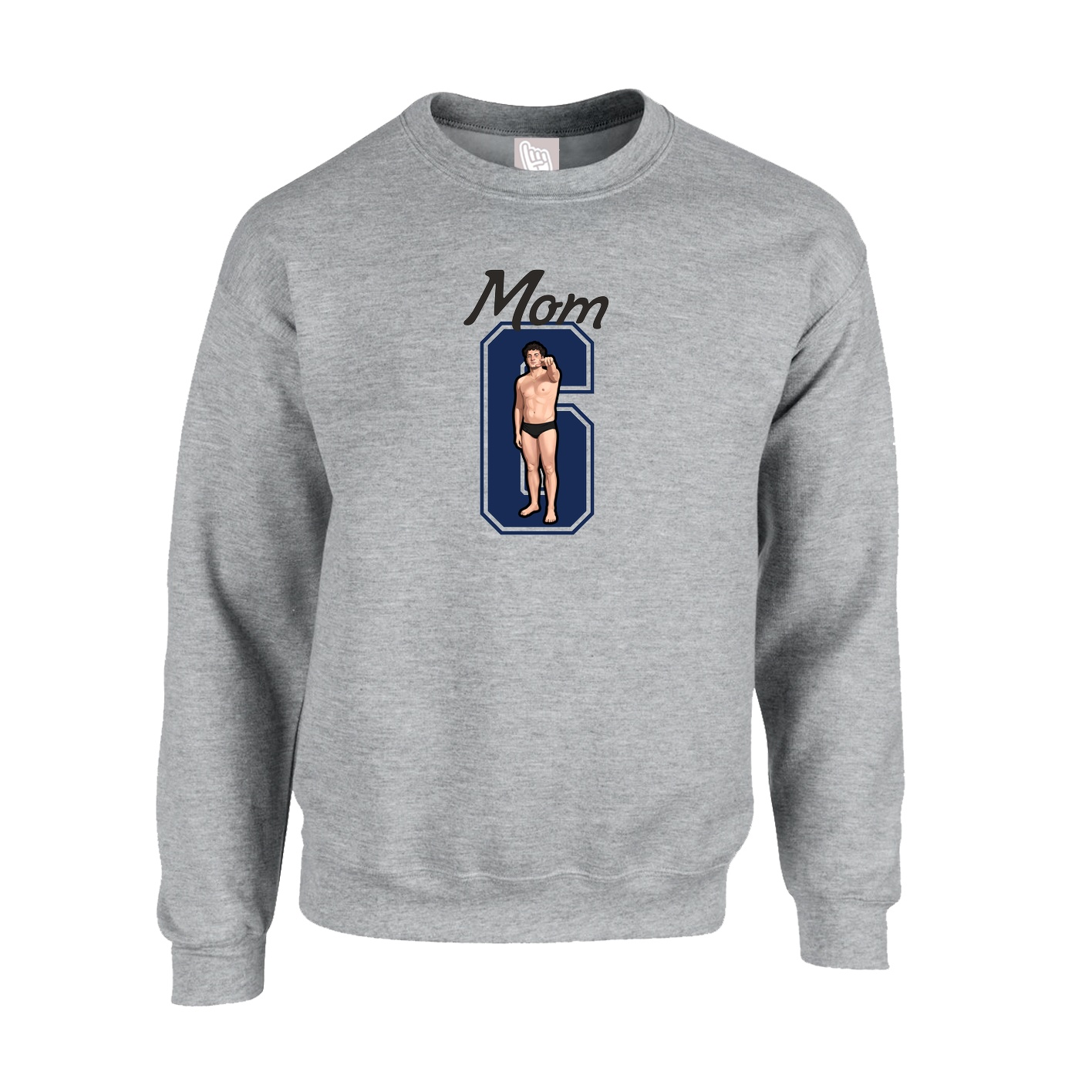 Fleece Crew — Mothers Day Shirsey in Grey