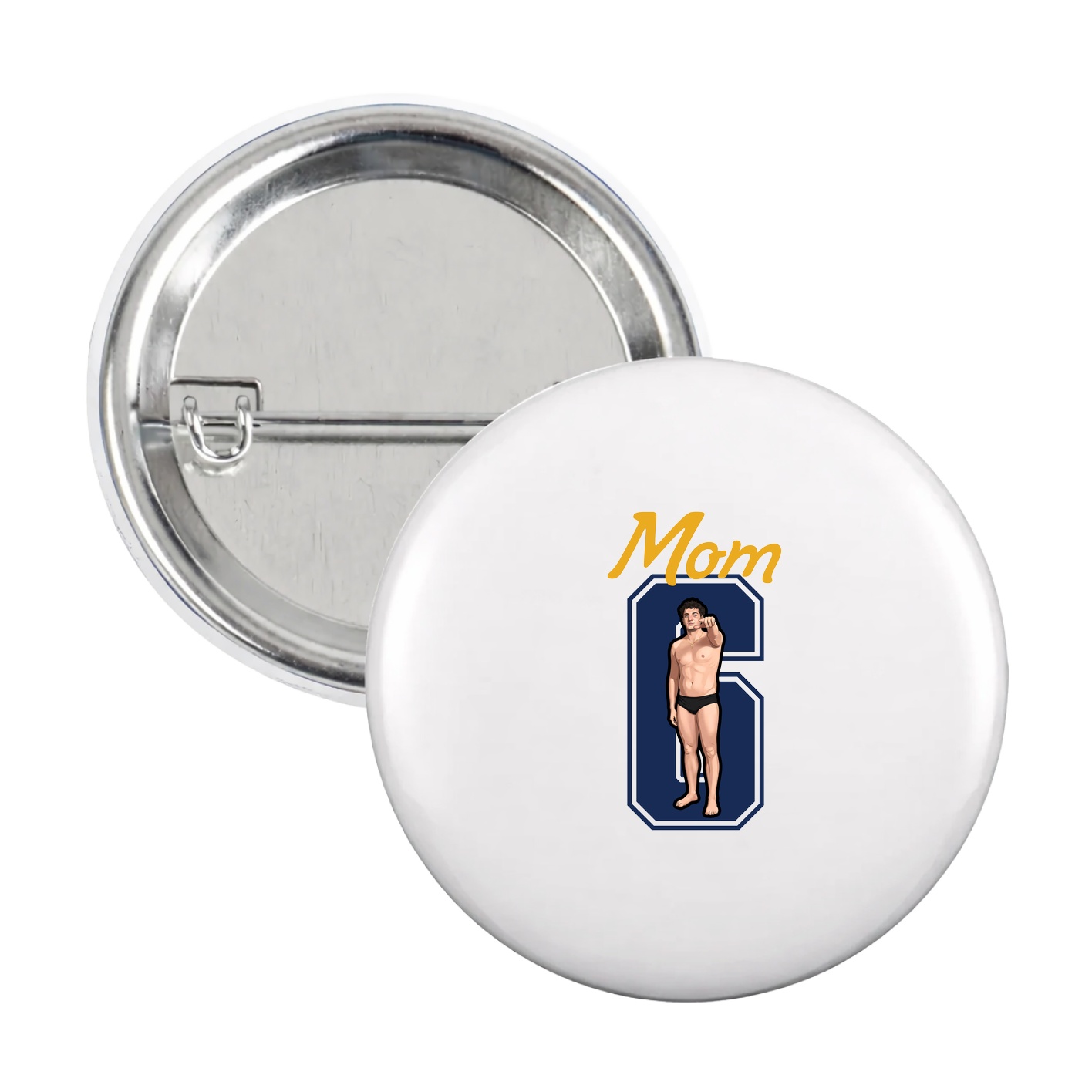 Game Day Button — Mothers Day Shirsey in White