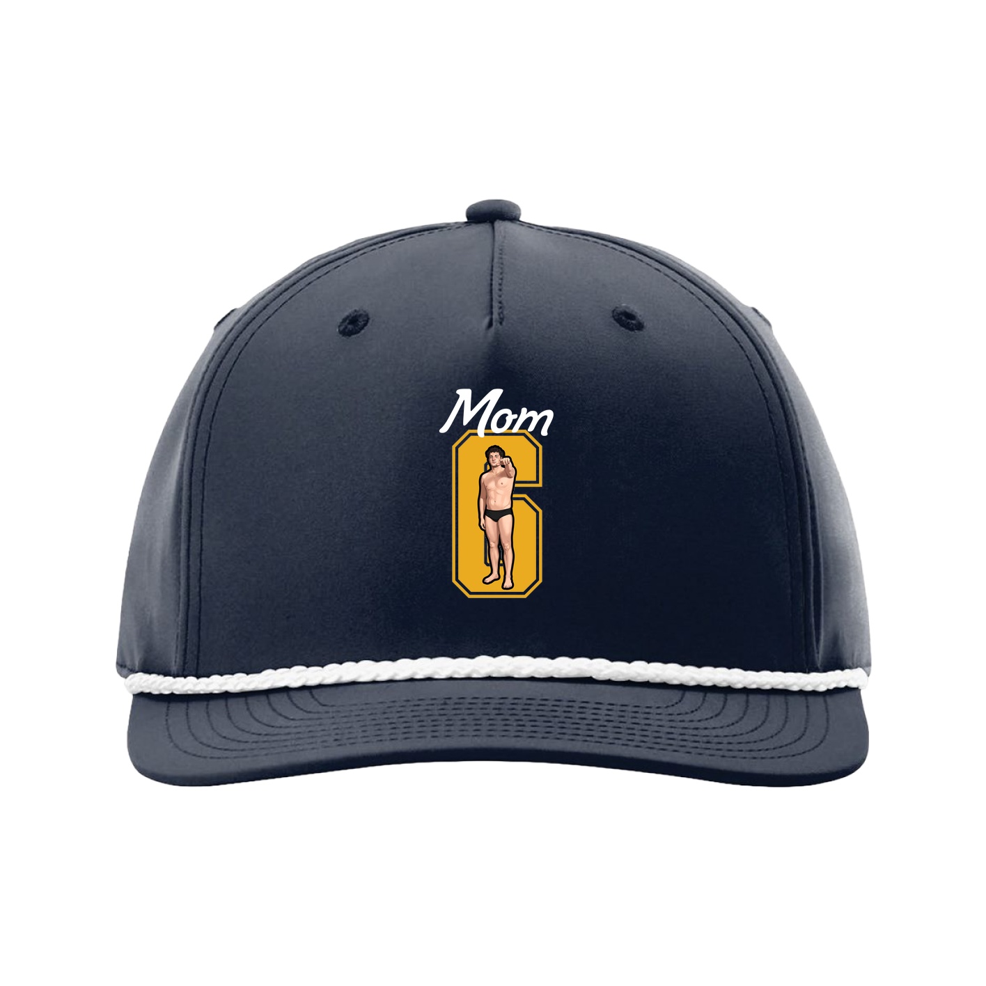 Five-Panel Classic Rope Cap — Mothers Day Shirsey in Navy