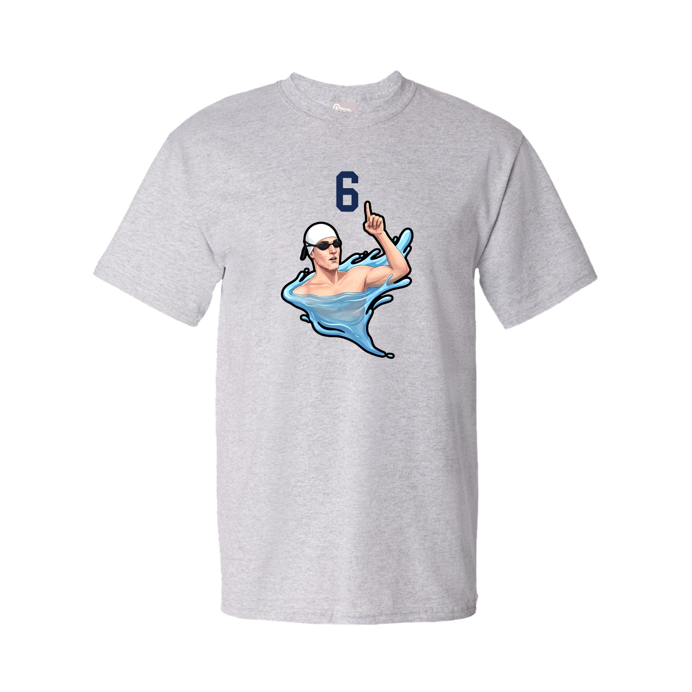 Youth Tee — Number Top in Grey