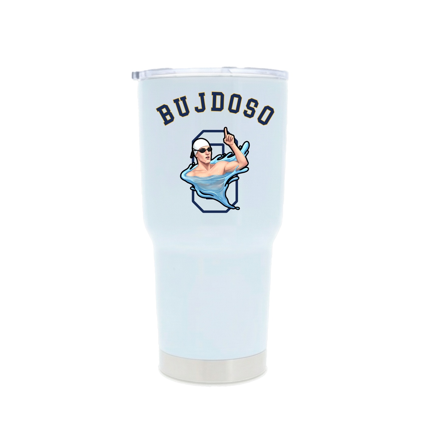 30oz Stainless Steel Tumbler — Shirsey Arch in White