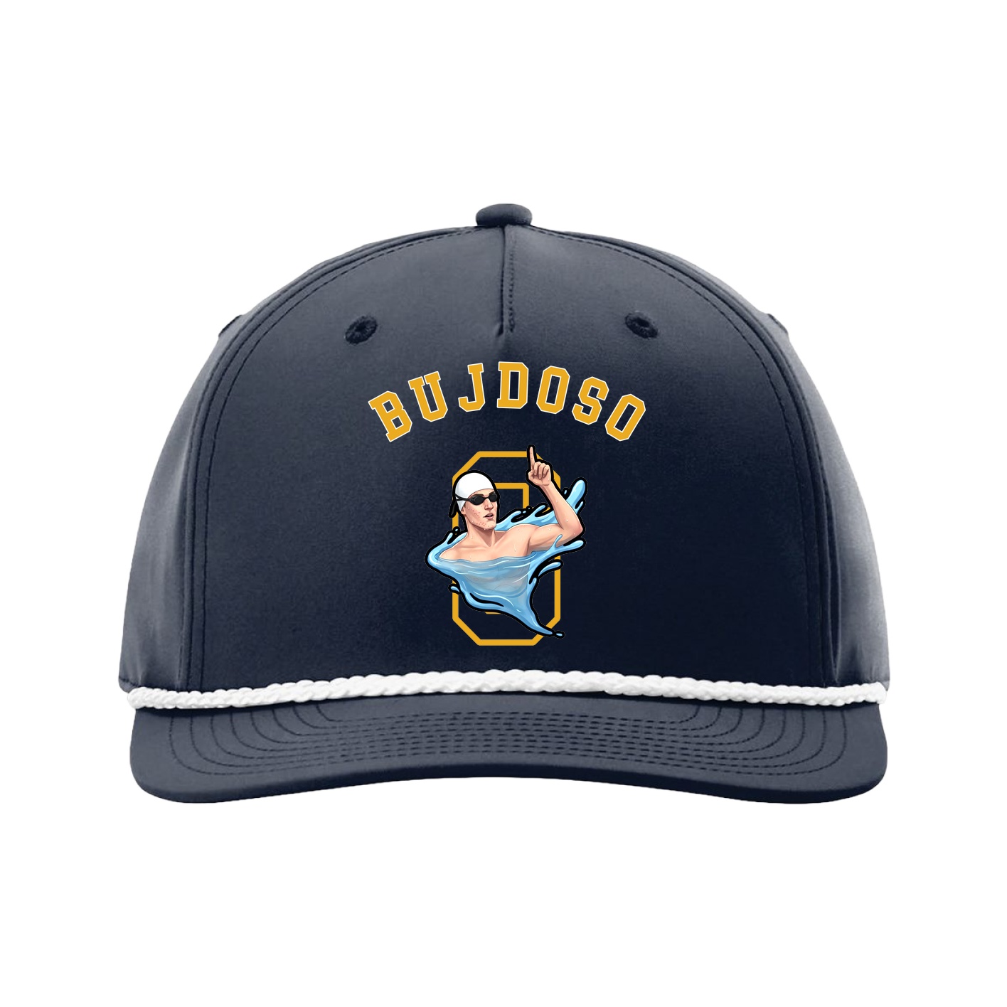 Five-Panel Classic Rope Cap — Shirsey Arch in Navy