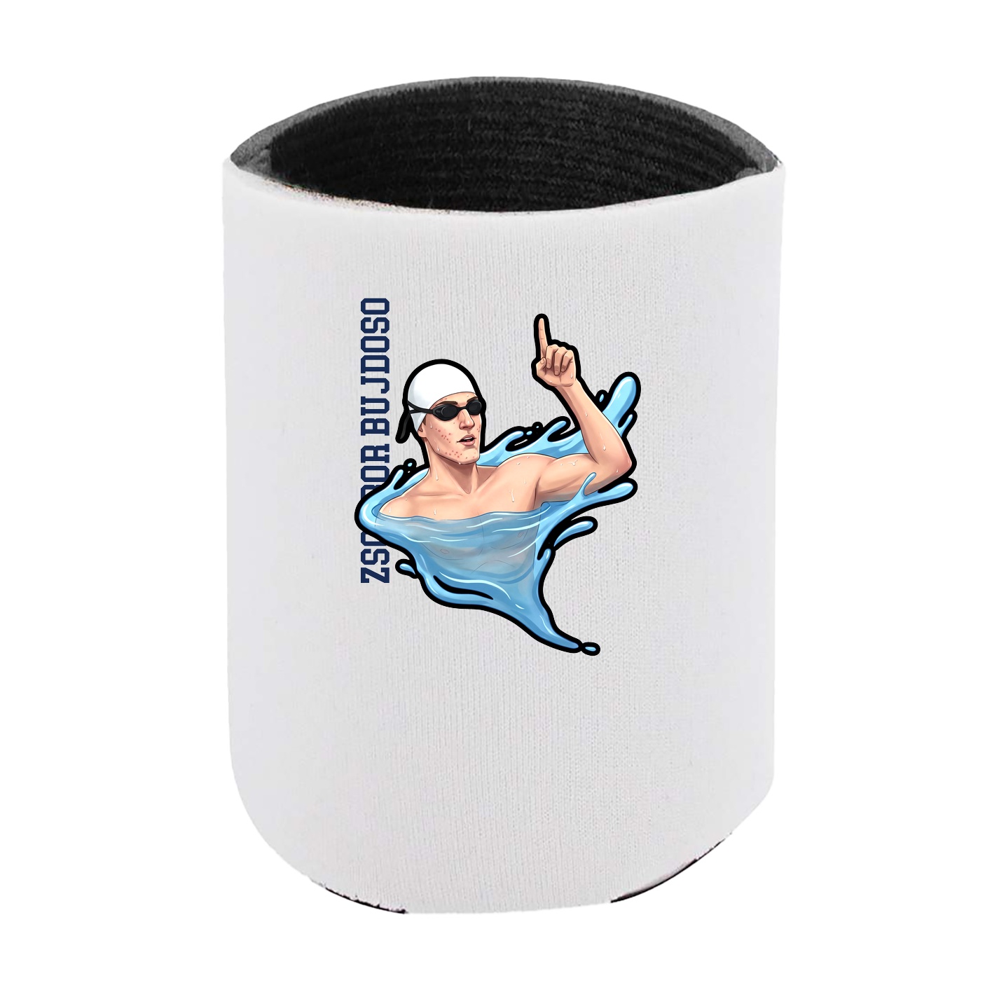 Can Holder — Name Vertical in White