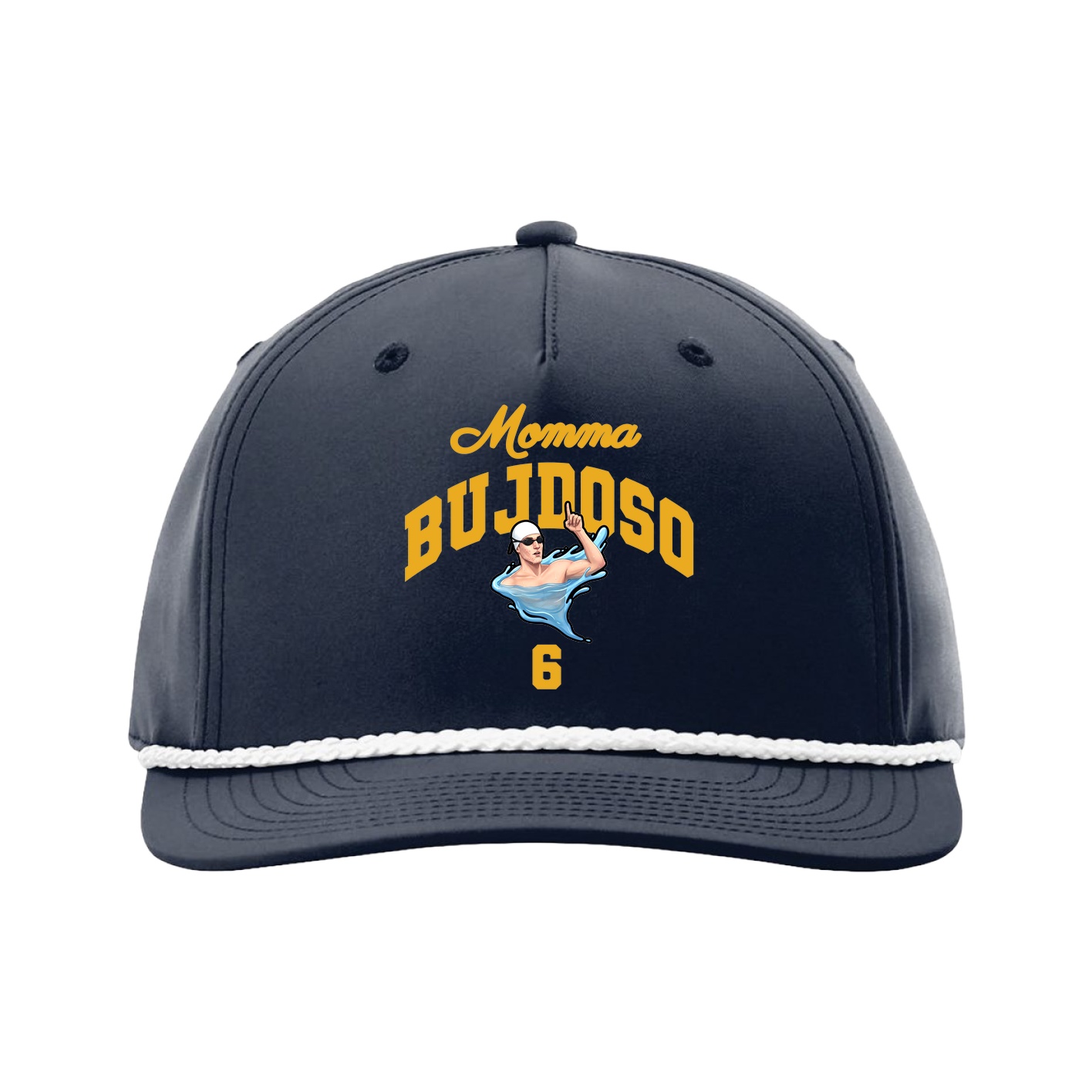 Five-Panel Classic Rope Cap — Mothers Day Arch in Navy