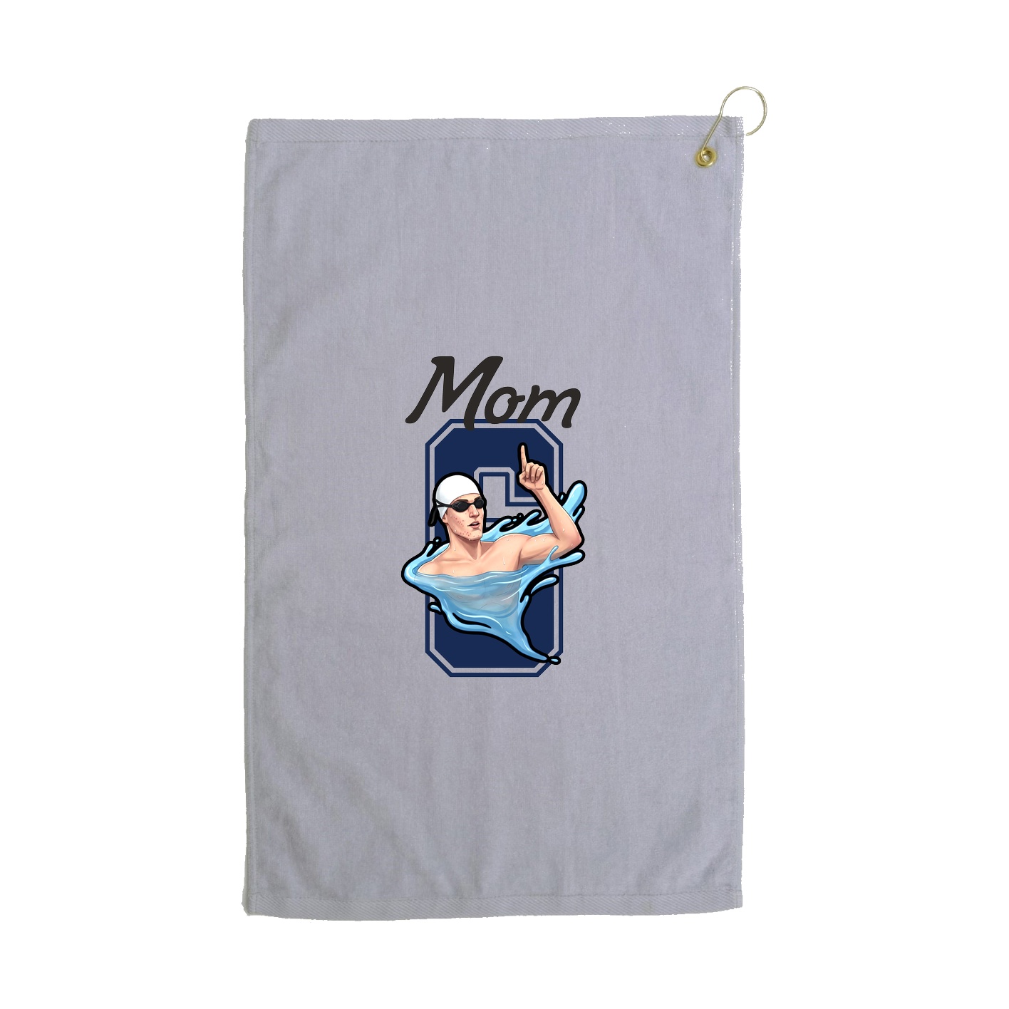 Golf Towel — Mothers Day Shirsey in Grey