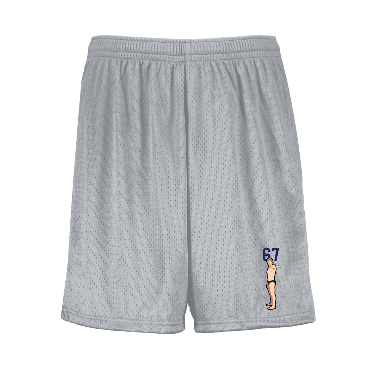Shorts — Number Top in Silver