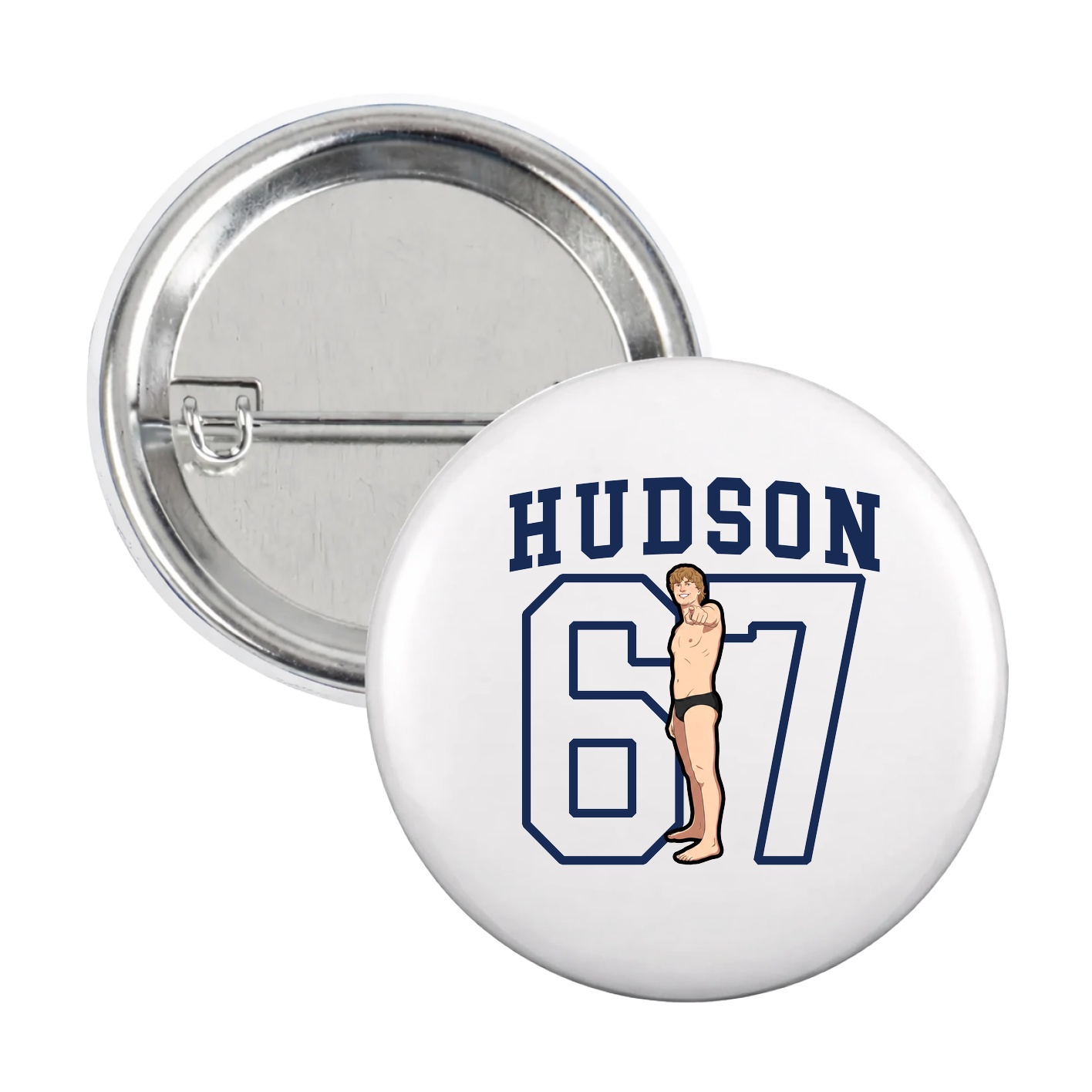 Game Day Button — Shirsey in White