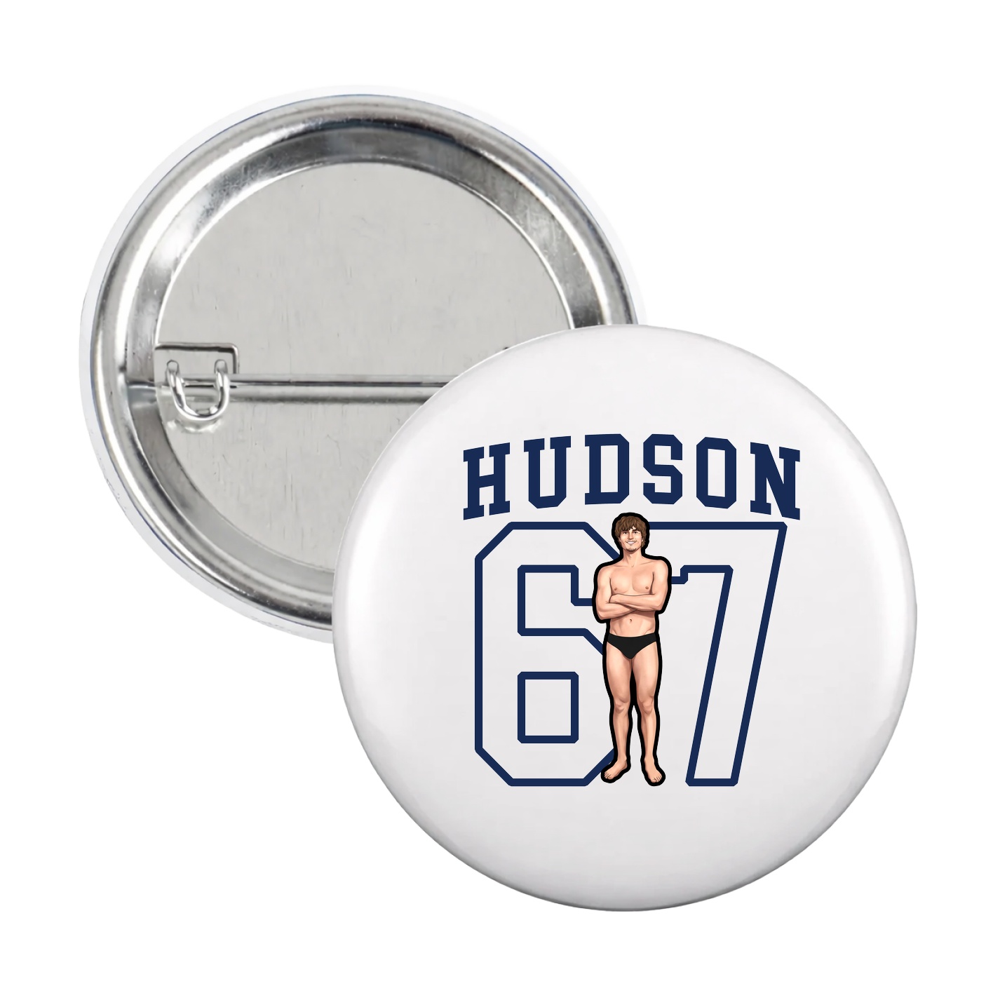 Game Day Button — Shirsey in White