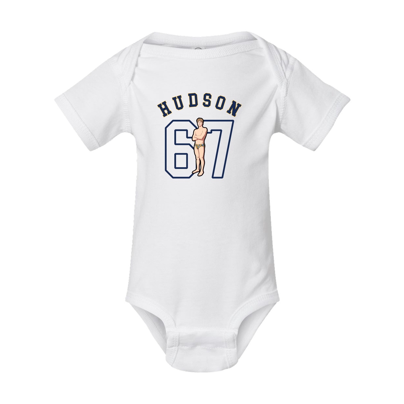 Baby Onesie — Shirsey Arch in White