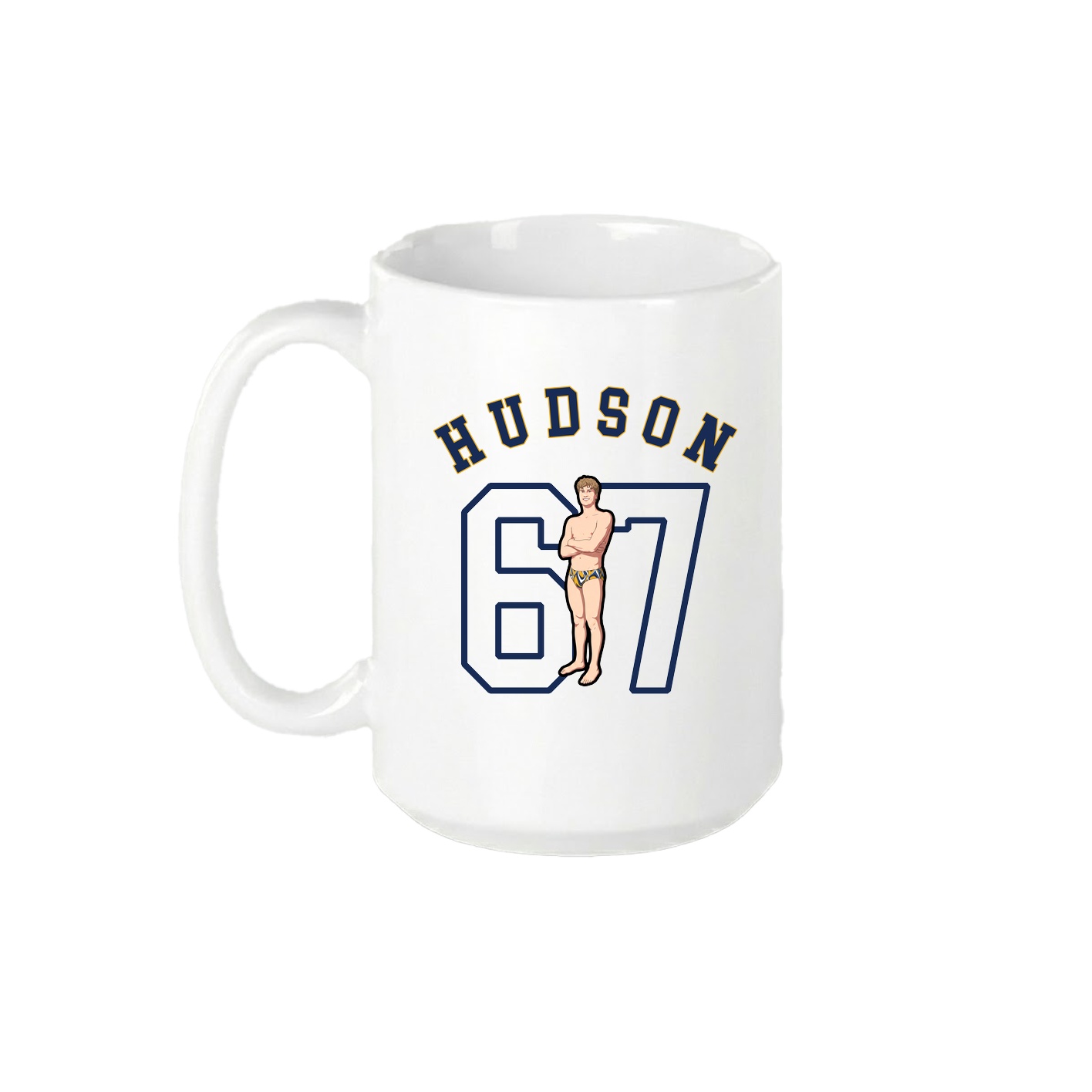 15oz Coffee Mug — Shirsey Arch in White
