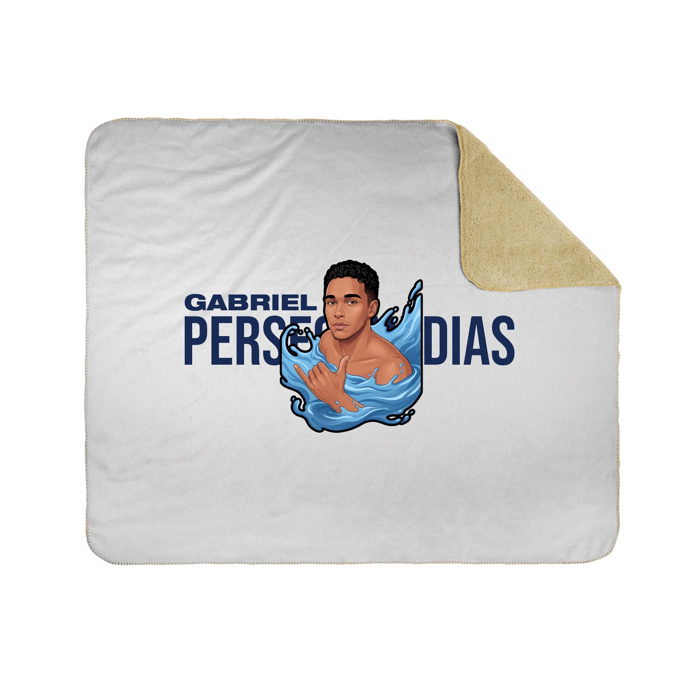 Throw Blanket — Player Name in White