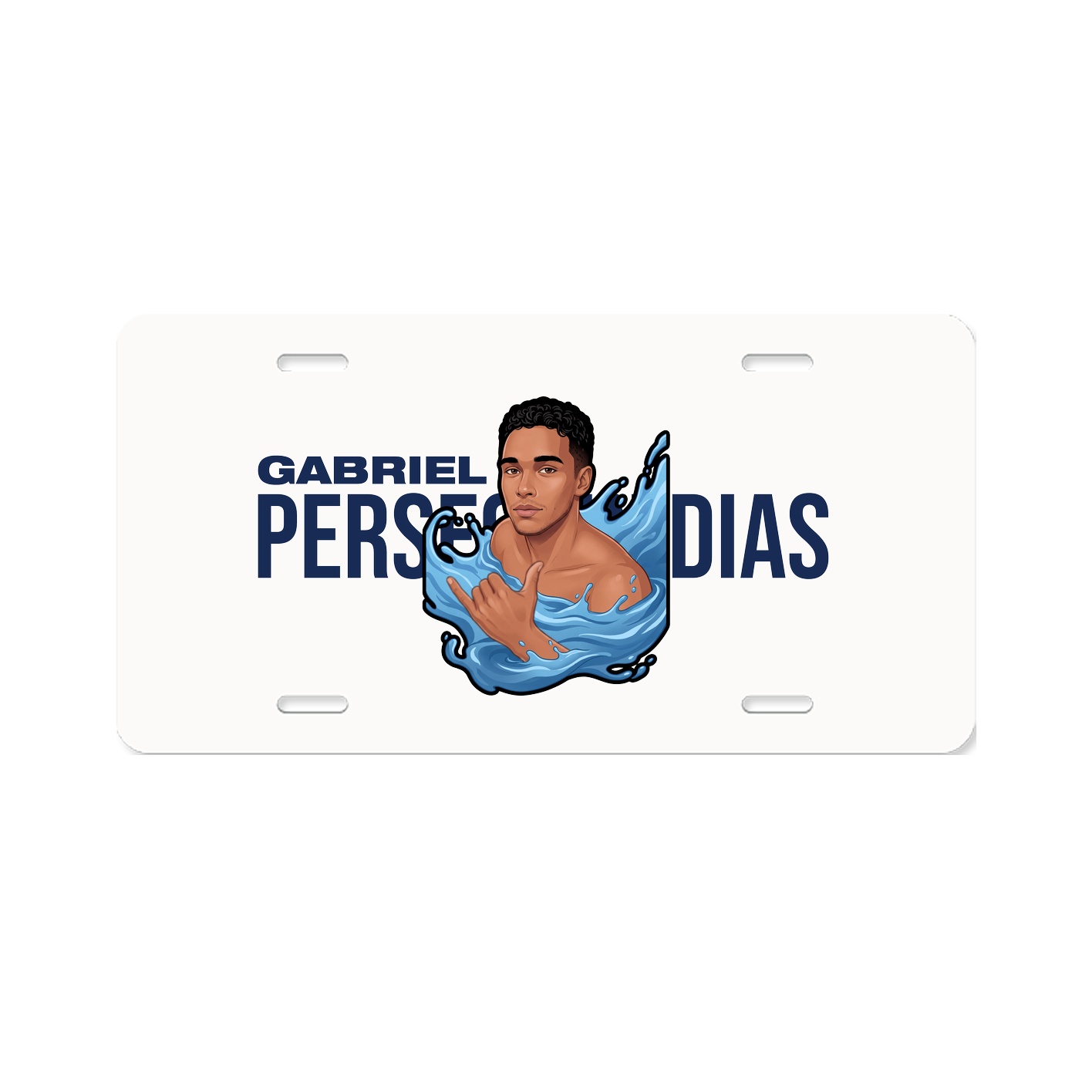 License Plate — Player Name in Classic