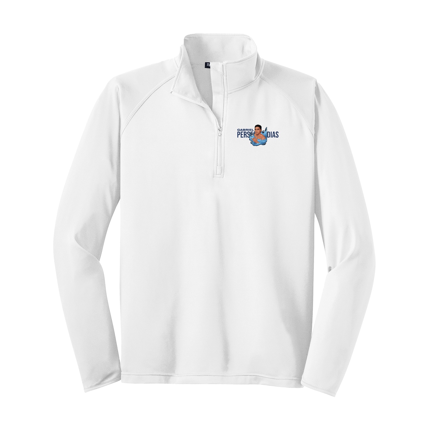 Q-Zip Pullover — Player Name in White