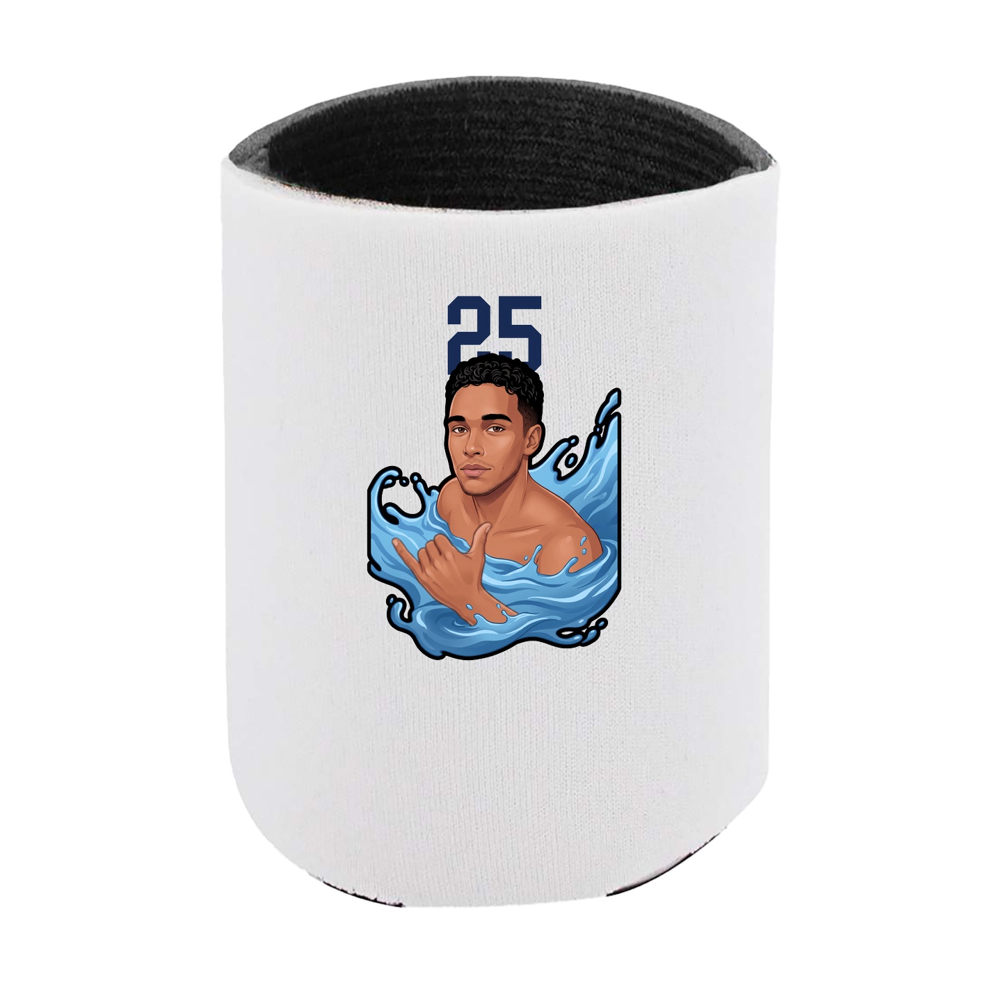 Can Holder — Number Top in White