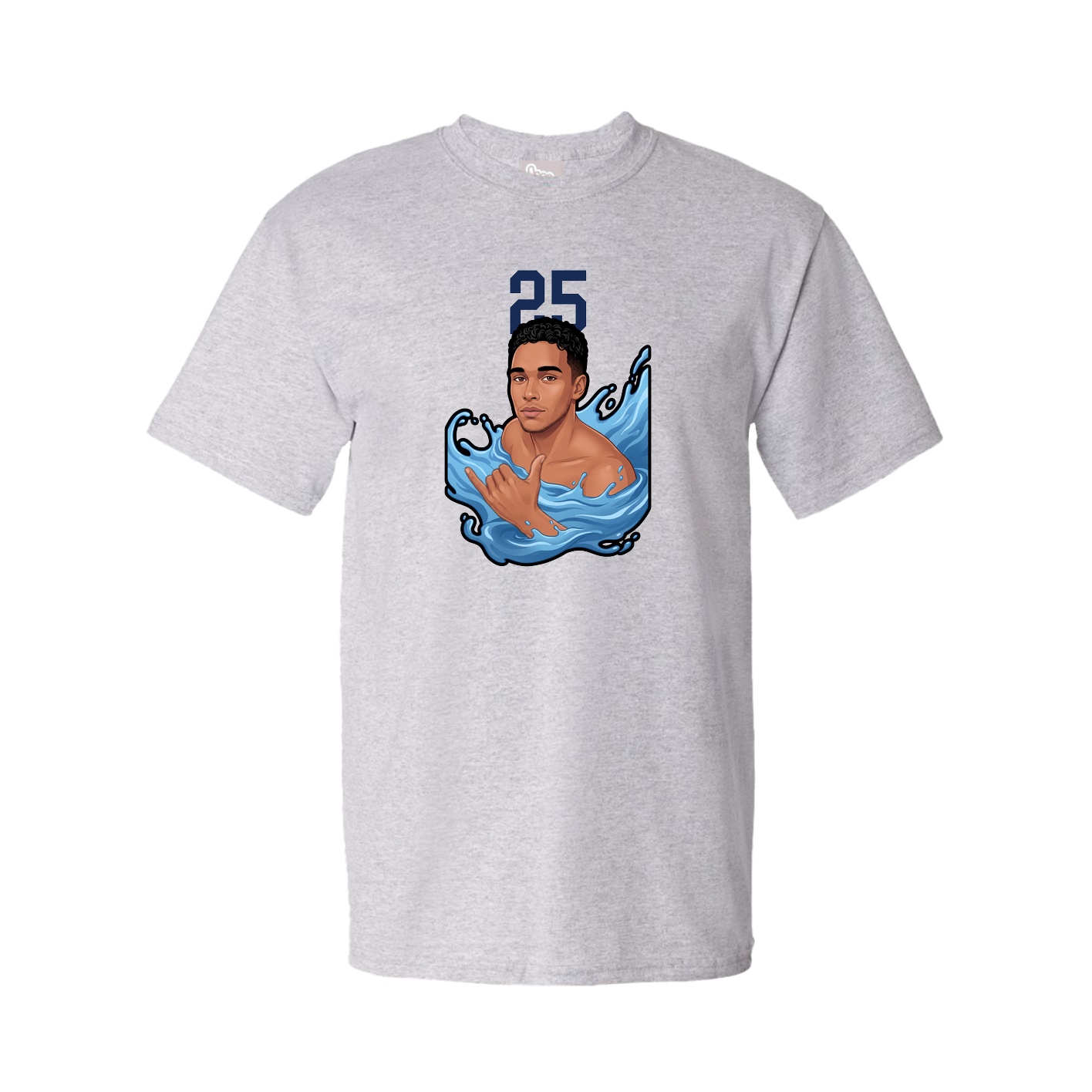 Tee — Number Top in Grey